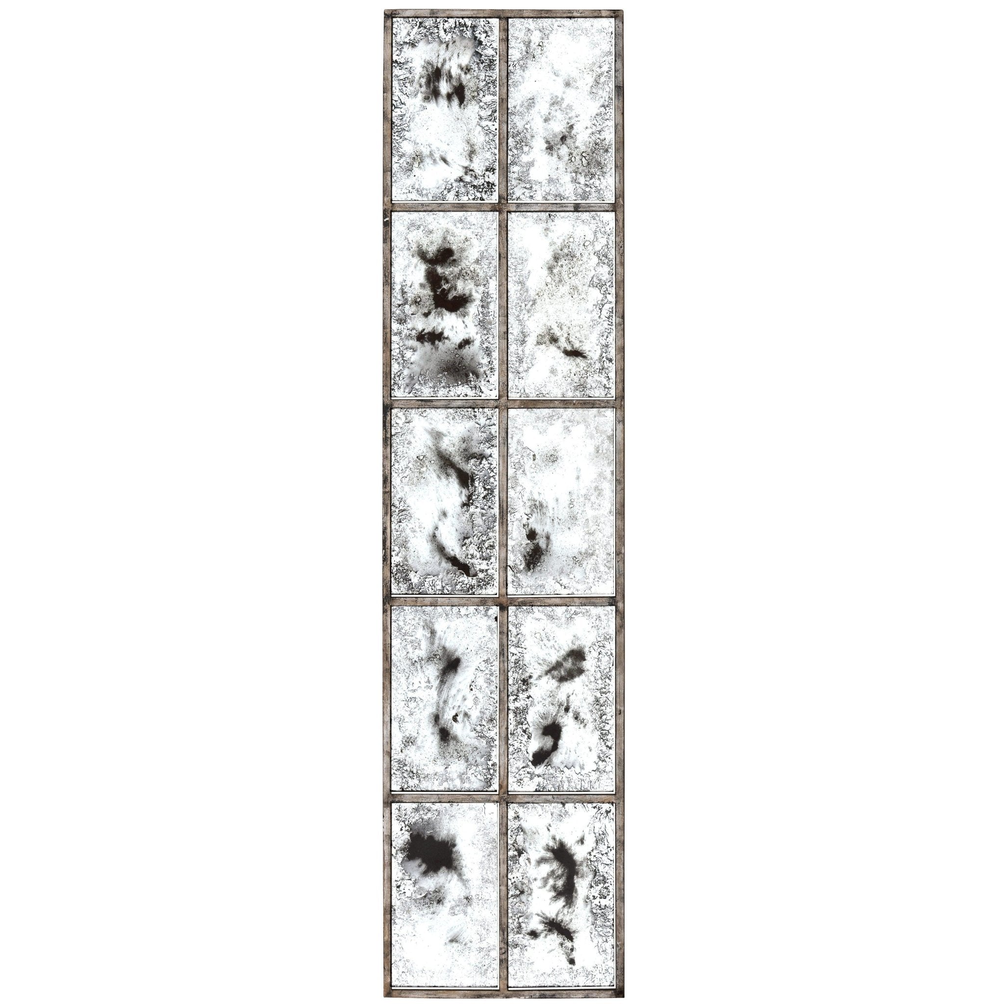 AFD Home Eglomise Silver Large Wall Panels 23.5 X 98 - New Star Living