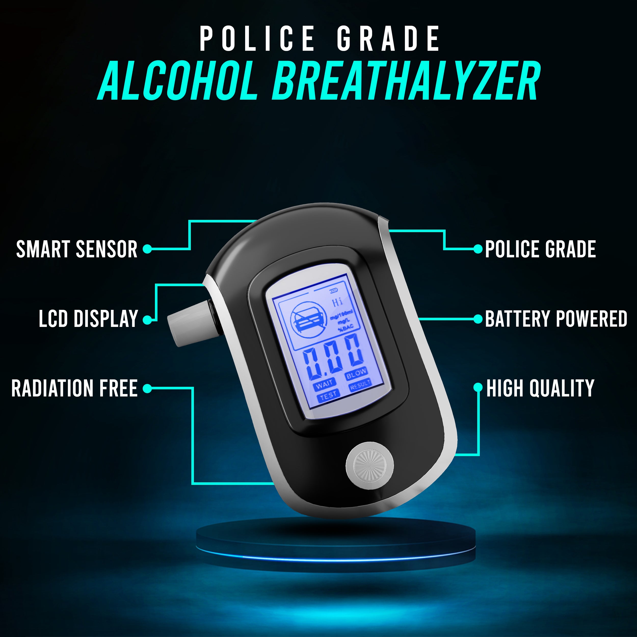 NSL SafeMateMD™ Police Grade Alcohol Breathalyzer - New Star Living