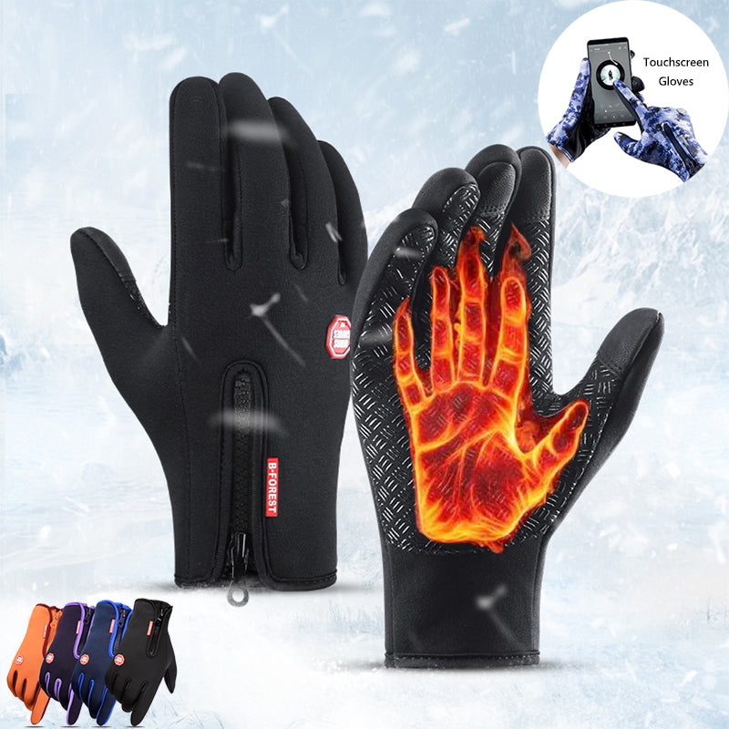 Winter Gloves Touch Screen Riding Motorcycle Sliding Waterproof Sports Gloves With Fleece - New Star Living