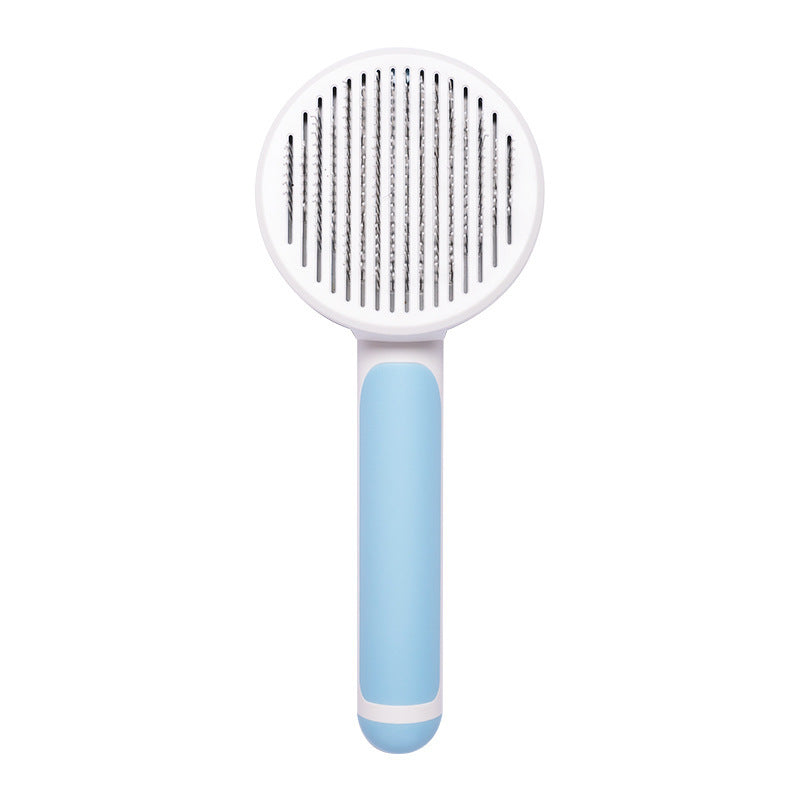 New Pet Cat Brush Hot Selling Hand-held Steel Wire Self-cleaning Comb Looper For Hair Removal - New Star Living