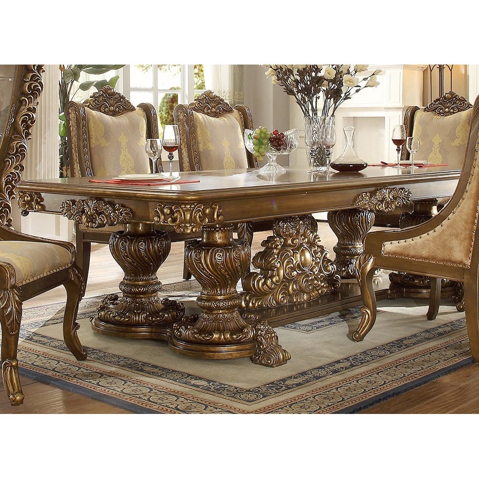 Homey Design HD-8011 - 7PC DINING TABLE SET - New Star Living