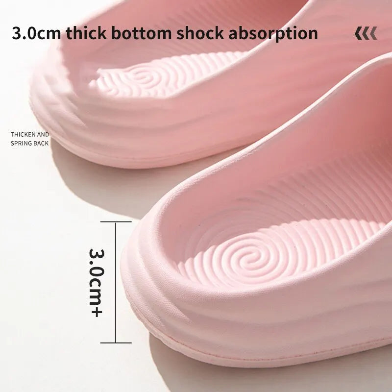 Women'S Super Soft Eva Thick Platform Slides, Minimalist and Comfortable Indoor Bathroom Non-Slip Slippers, Women'S Slippers