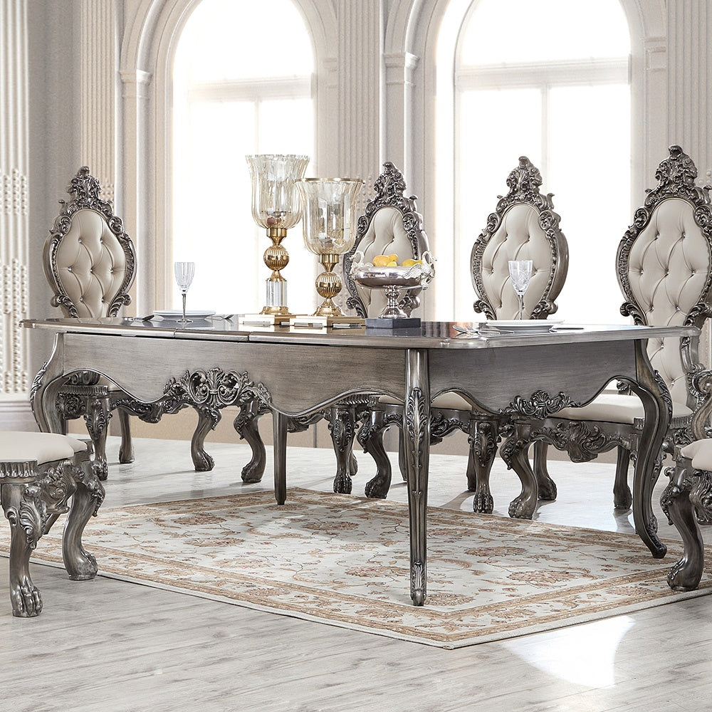 Homey Design HD-13012-GR - 7PC DINING TABLE SET - New Star Living