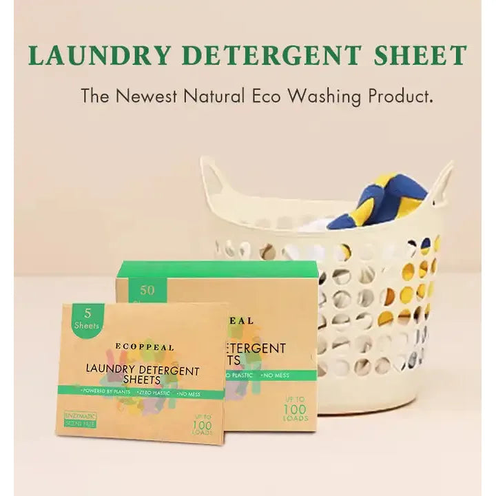 NSL ECO Instant laundry sheets Eco Friendly Biodegradable Laundry Detergent Strips Clean concentrated laundry sheets - New Star Living