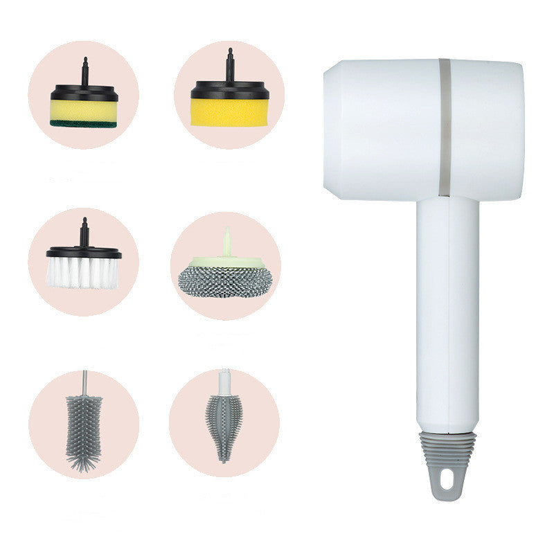 Electric Cleaning Brush Dishwashing Brush Automatic Wireless USB Rechargeable Professional Kitchen Bathtub Tile Cleaning Brushes - New Star Living