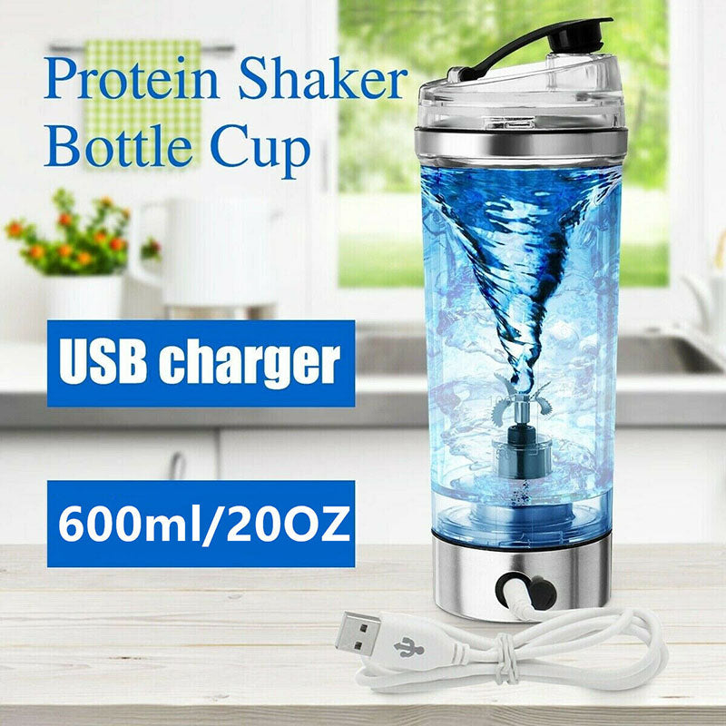 Electric Protein Shake Stirrer USB Shake Bottle Milk Coffee Blender Kettle Sports And Fitness Charging Electric Shaker Cup - New Star Living