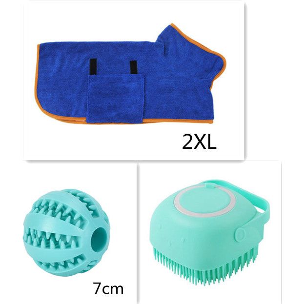 Silicone Dog Bath Massage Gloves Brush Pet Cat Bathroom Cleaning Tool Comb Brush For Dog Can Pour Shampoo Dog Grooming Supplies - New Star Living