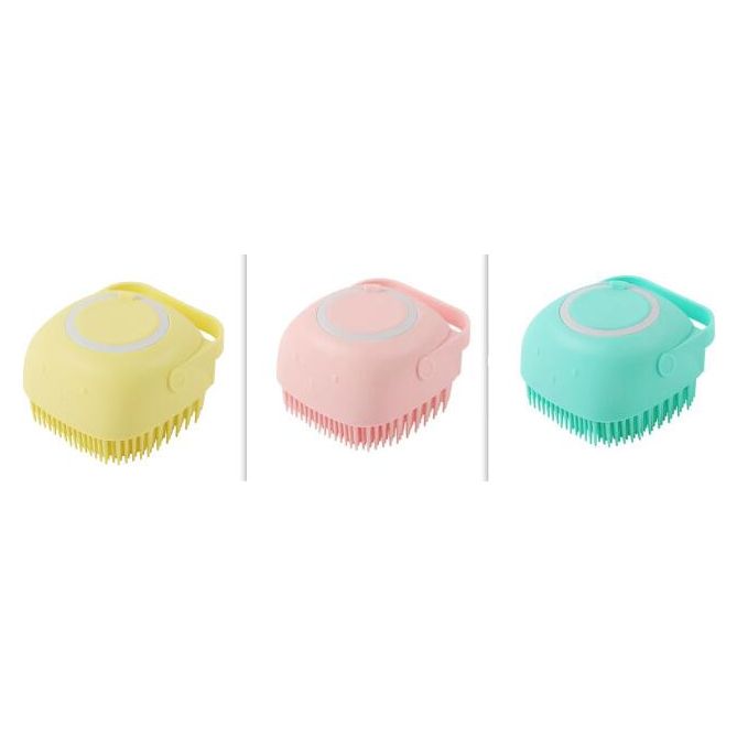 Silicone Dog Bath Massage Gloves Brush Pet Cat Bathroom Cleaning Tool Comb Brush For Dog Can Pour Shampoo Dog Grooming Supplies - New Star Living