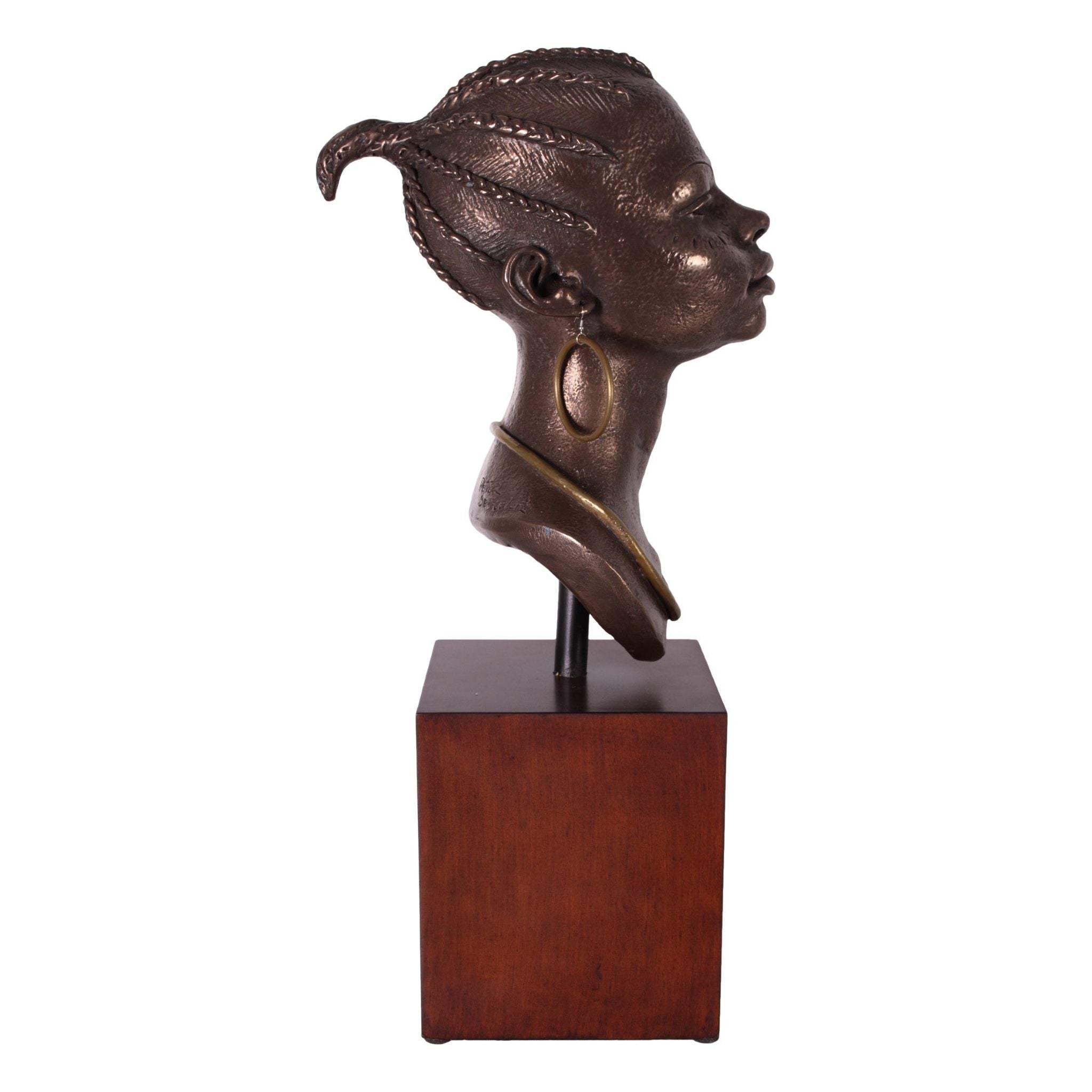 AFD Home  African Queen Bust on Stand - New Star Living