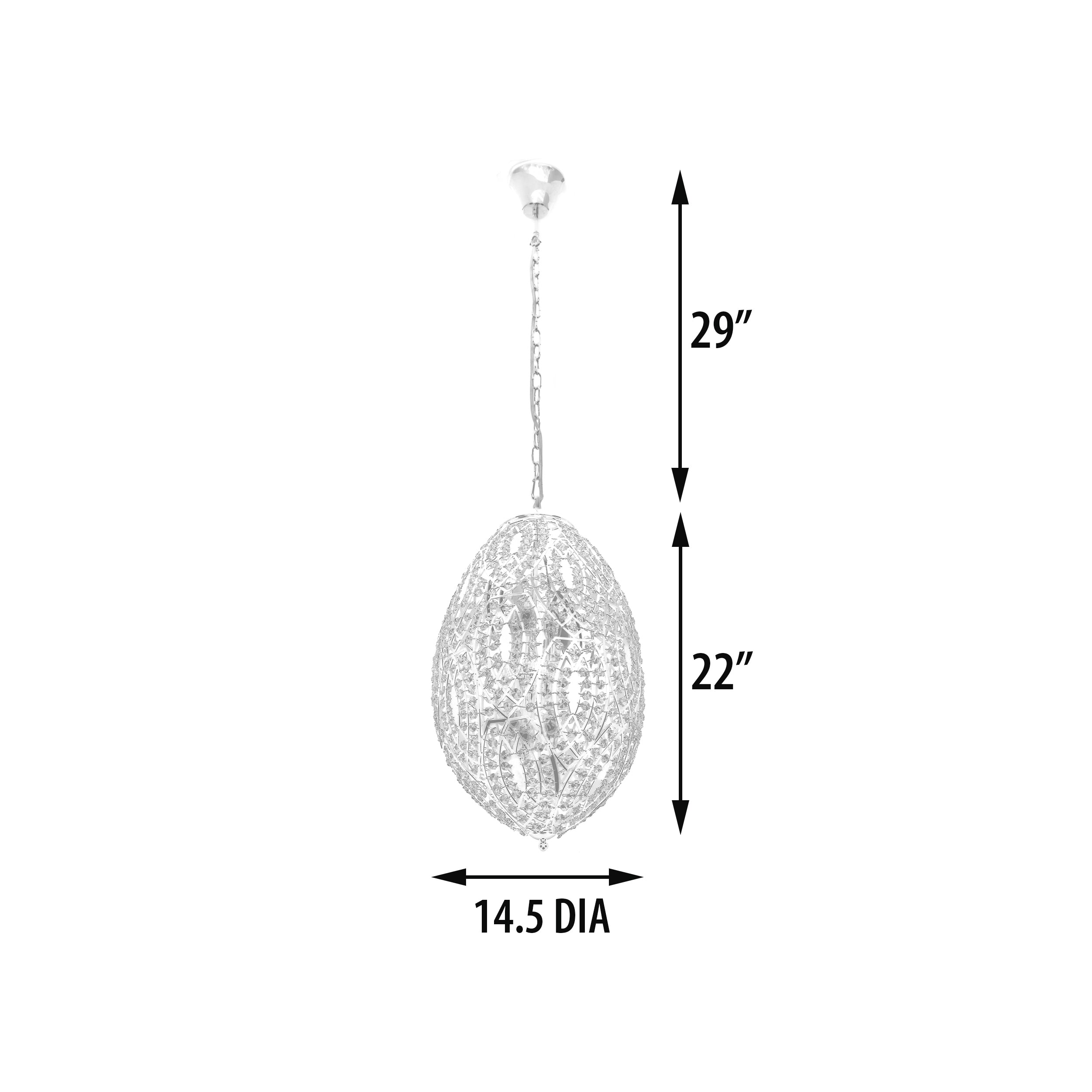 AFD Home  Crystalletto Drop Chandelier - New Star Living