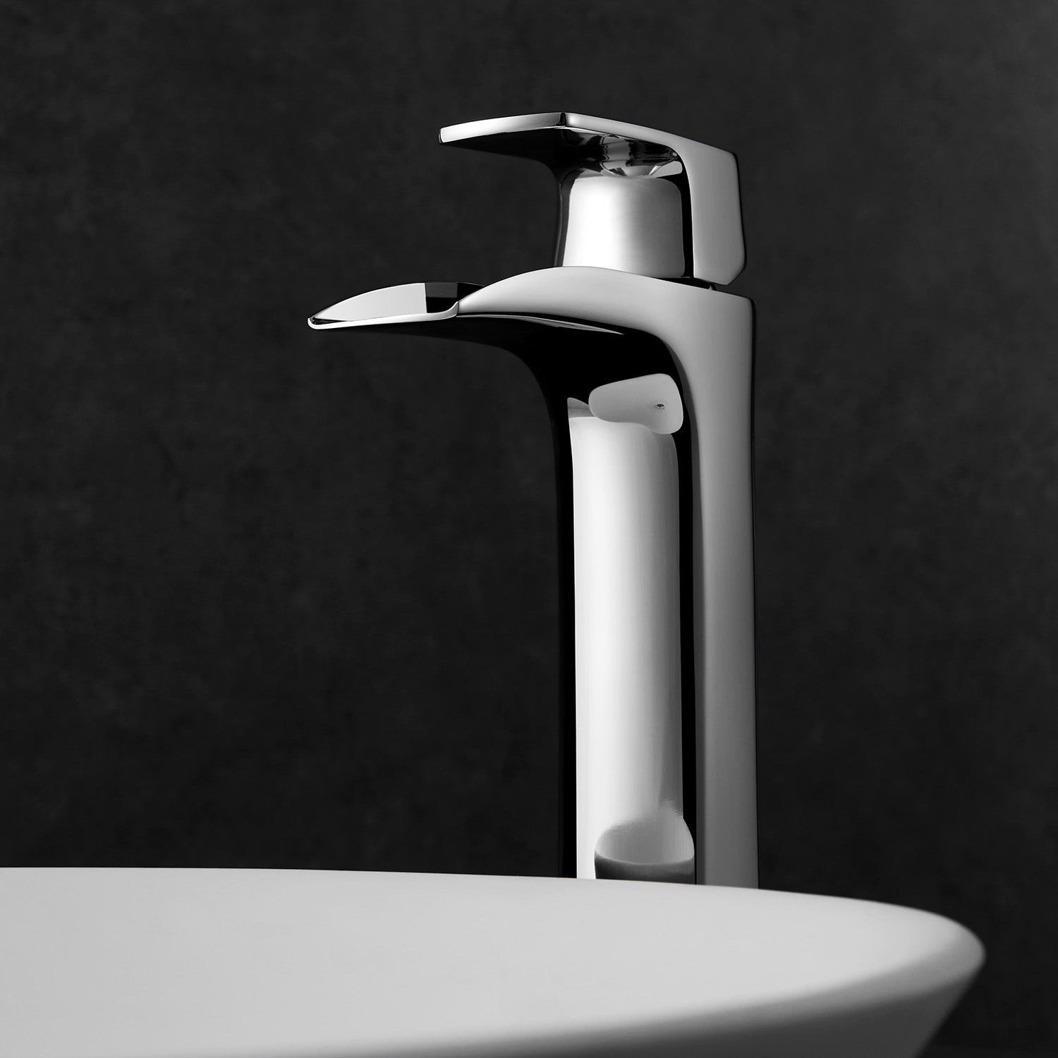 Vinnova Design Ciara Single Lever Vessel Bathroom Faucet in Polished Chrome Finish - New Star Living