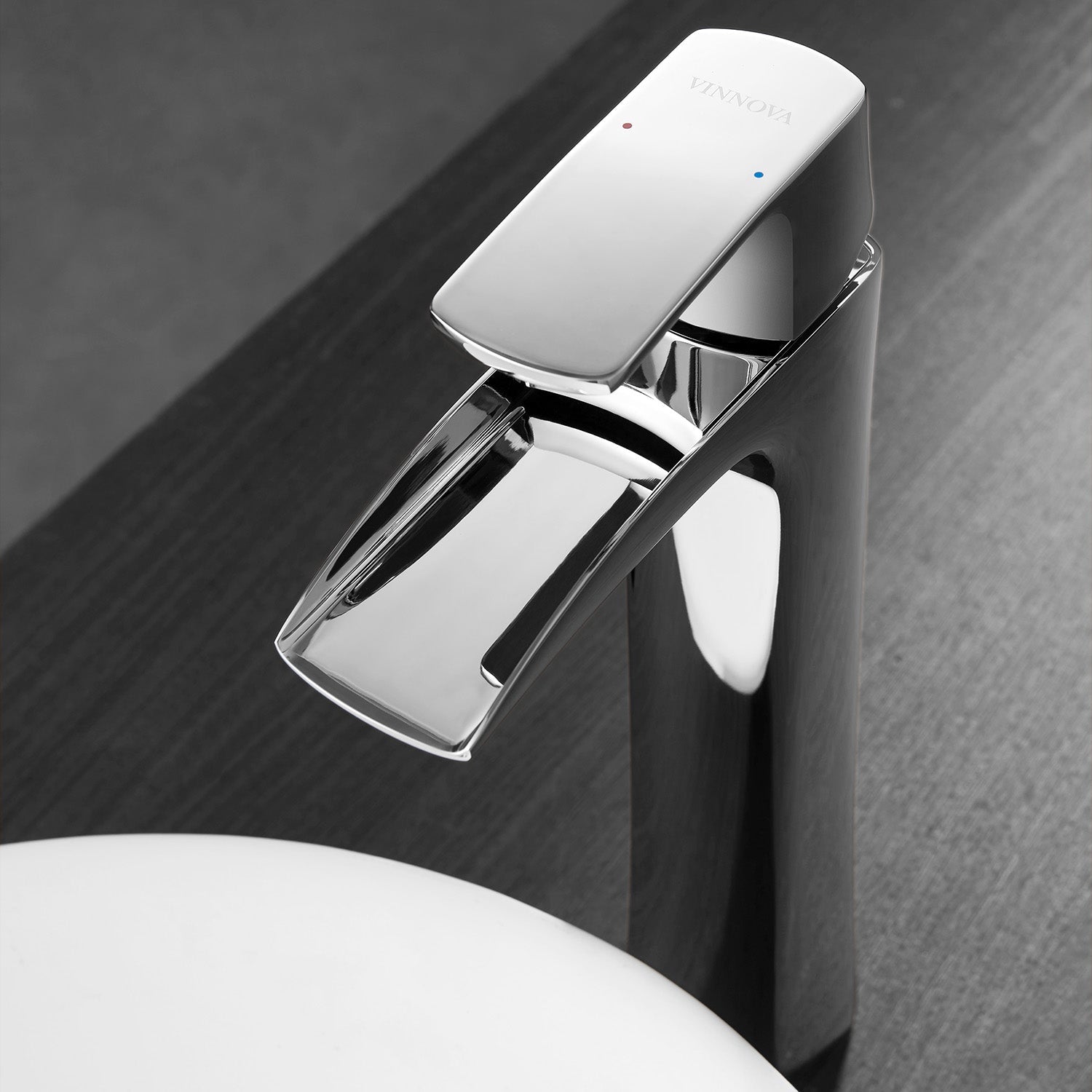 Vinnova Design Ciara Single Lever Vessel Bathroom Faucet in Polished Chrome Finish - New Star Living