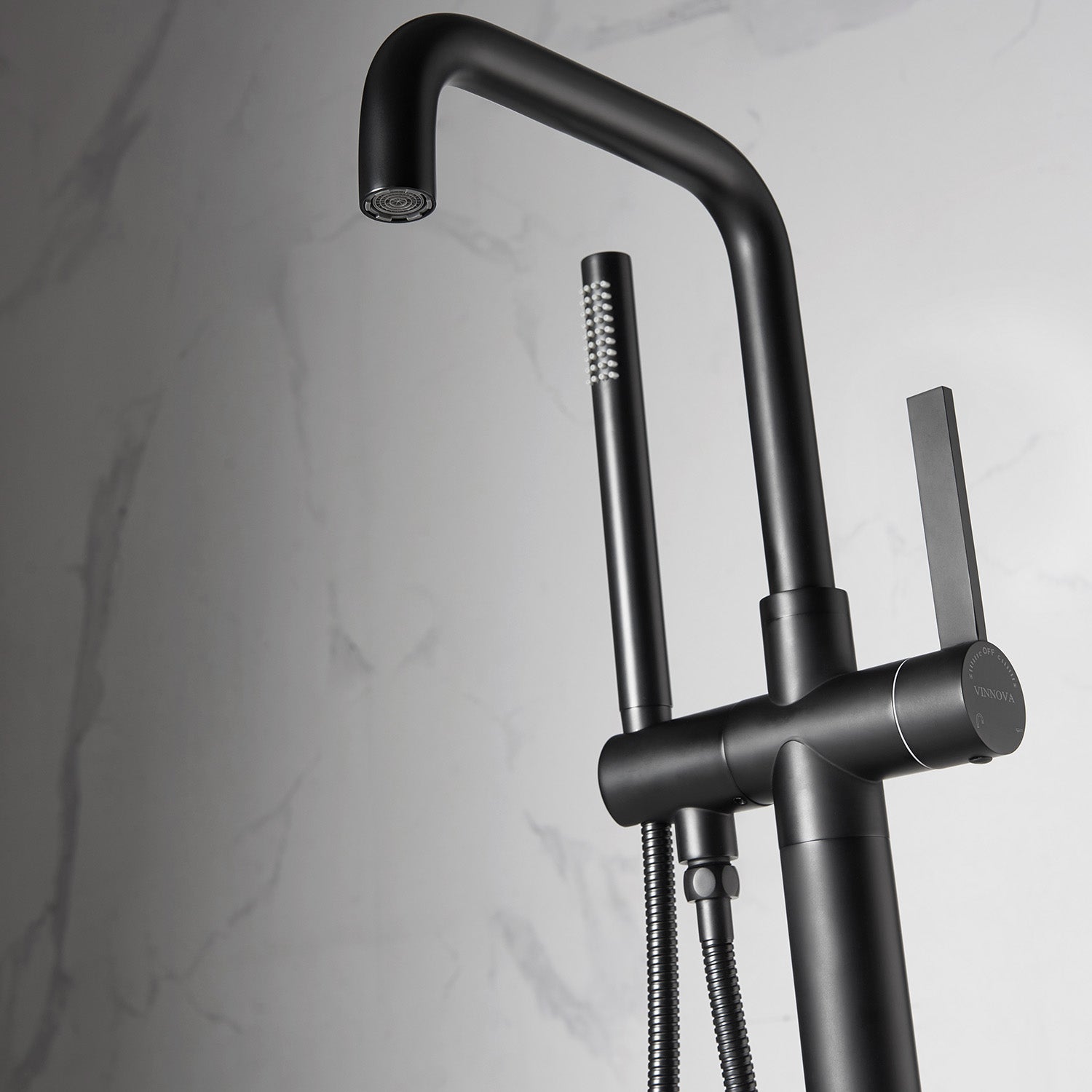 Vinnova Design Delara Freestanding Tub Faucet with Hand Shower - New Star Living