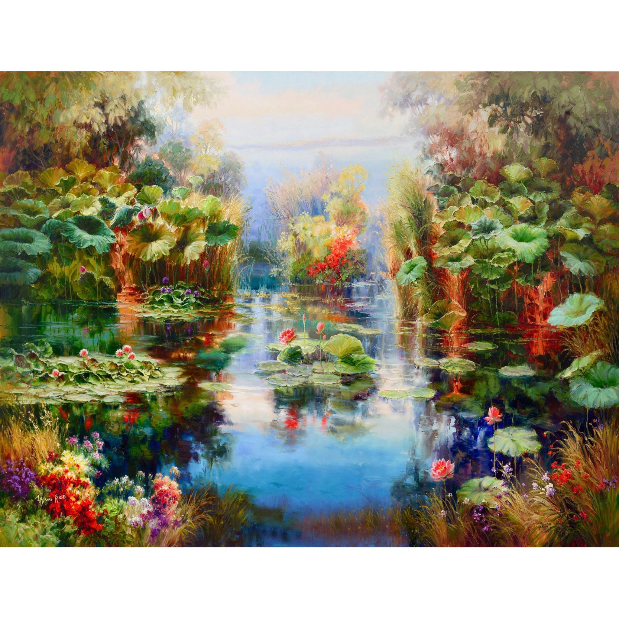 AFD Home  Enchanting Pond Diptych - New Star Living