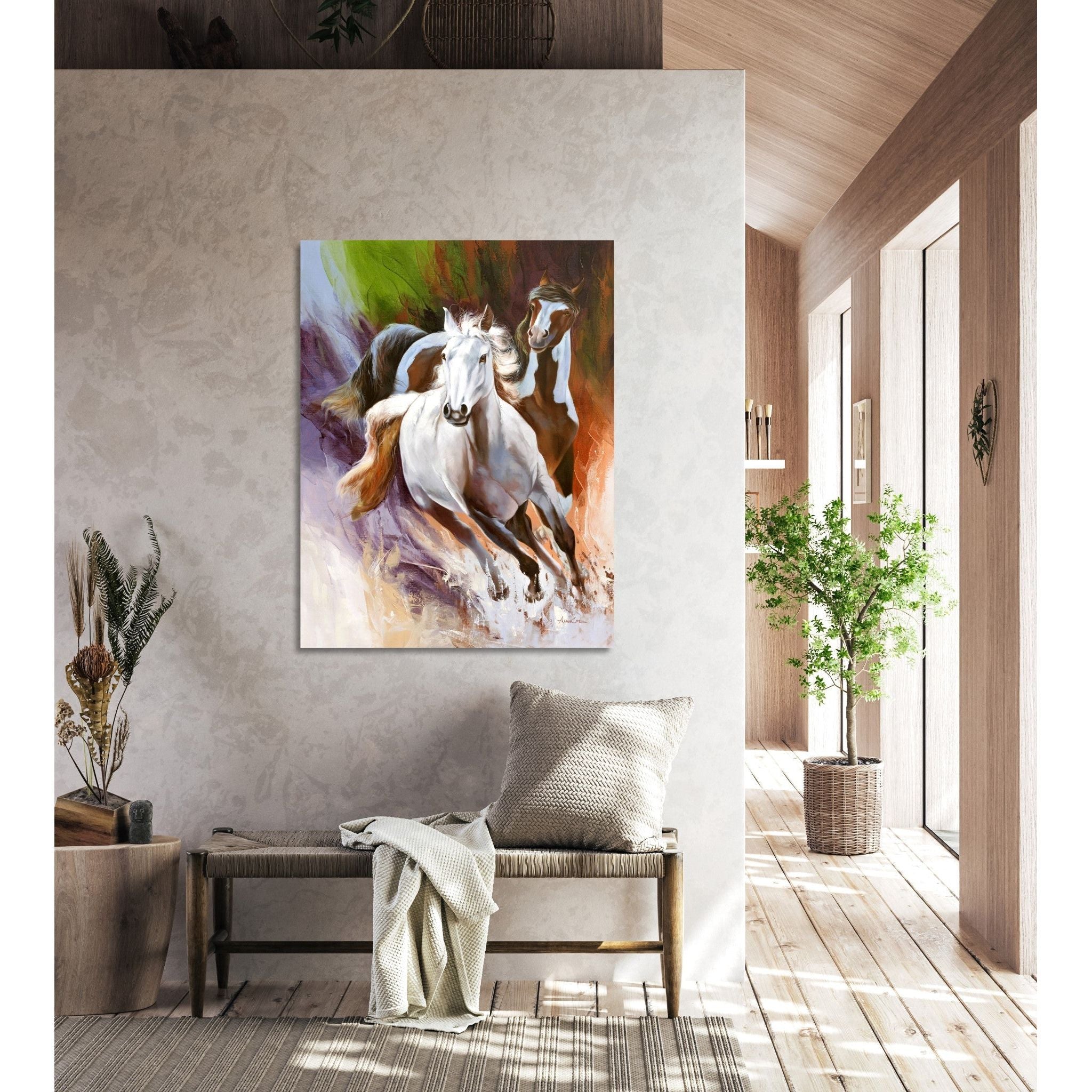 AFD Home  Galloping Horses Gallery Wrap - New Star Living