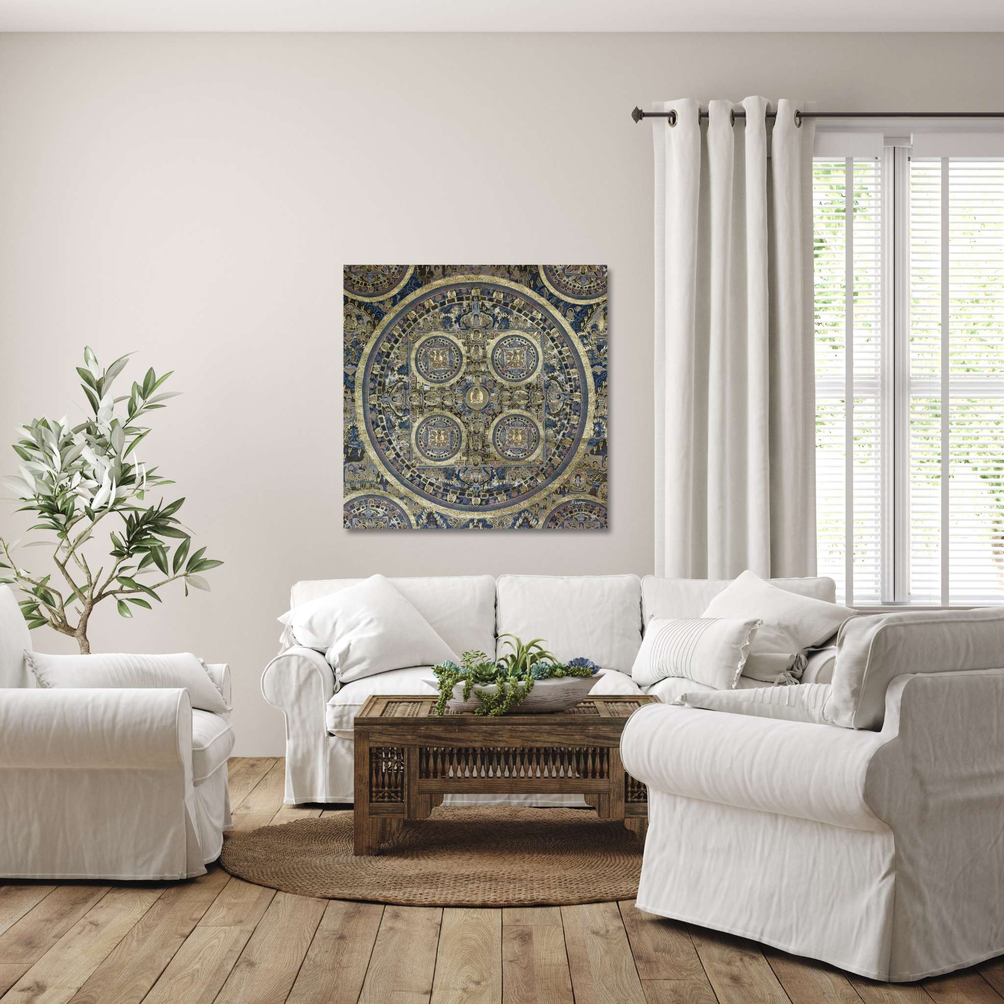 AFD Home  Zen Medalion Gallery Wrap - New Star Living