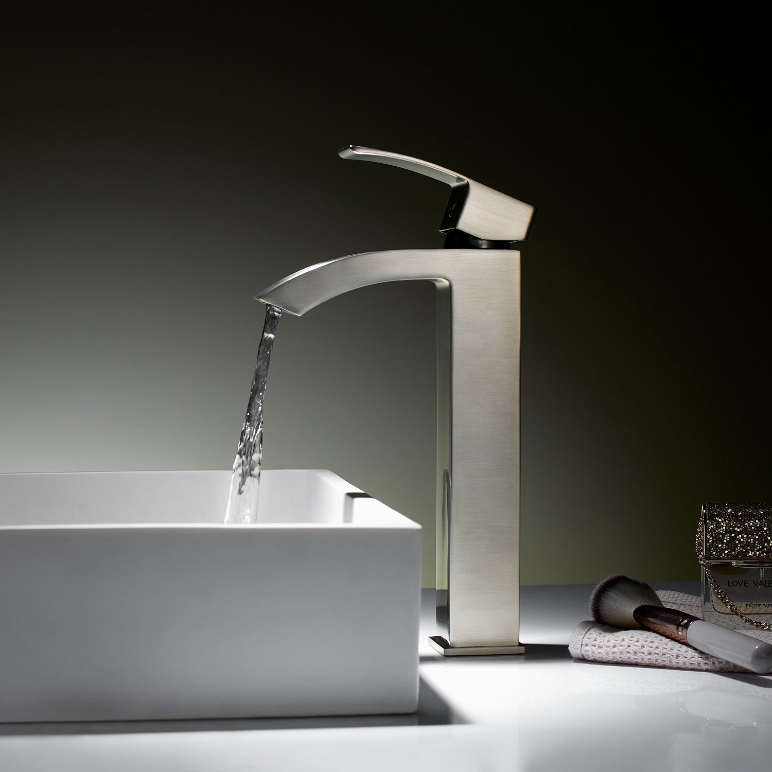 Vinnova Noya Single High-Handle Hole Lever Bathroom Vessel Sink Faucet