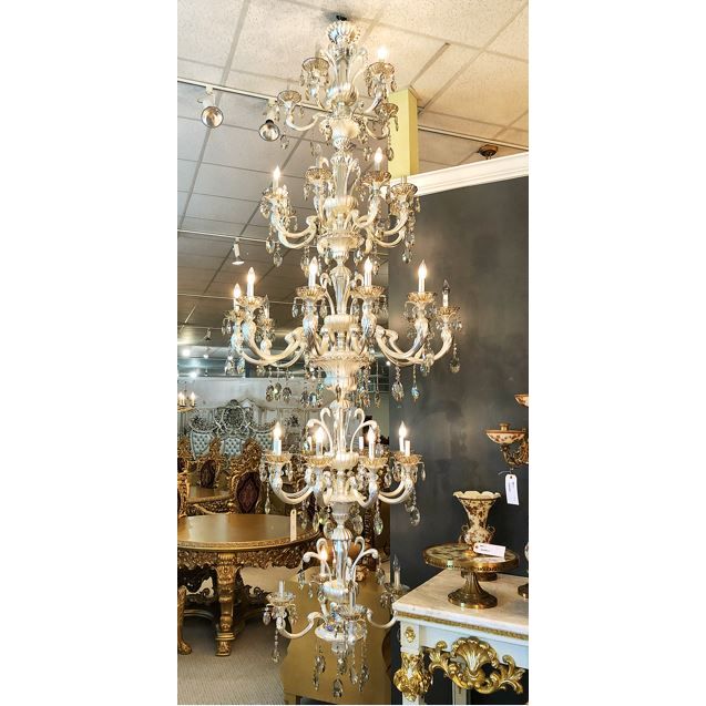 AFD Home  Alonzo Brush Silver Chandelier - New Star Living
