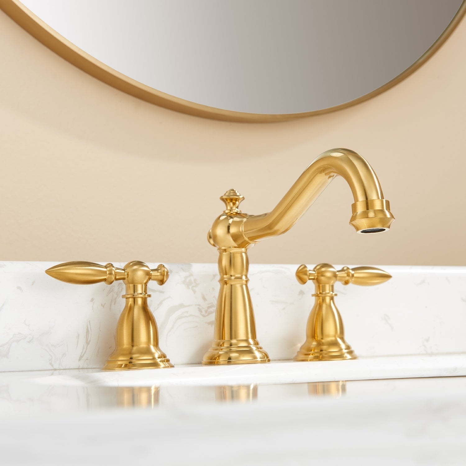 Vinnova Design Corella Widespread Bathroom Basin Sink Faucet - New Star Living