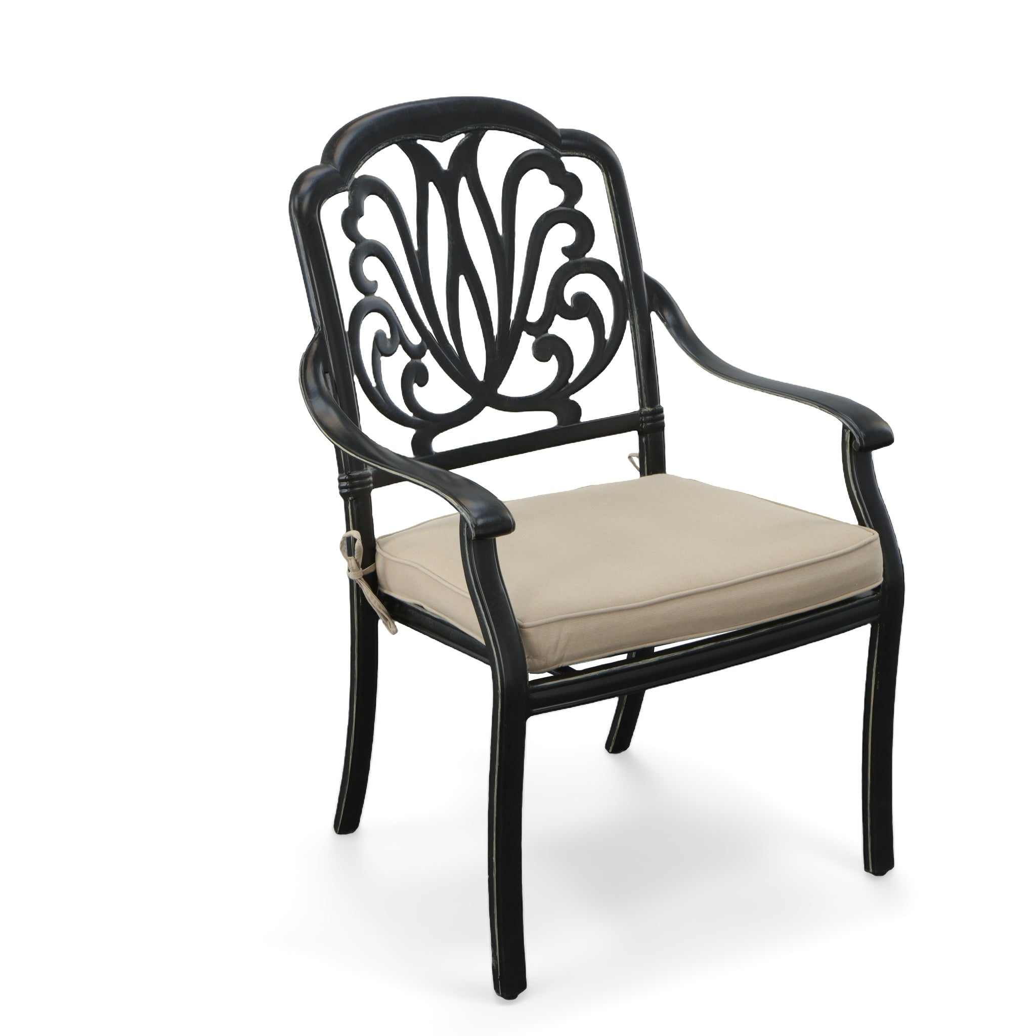 AFD Home  Elisabeth Aluminum Outdoor Dining Chair Plus - New Star Living