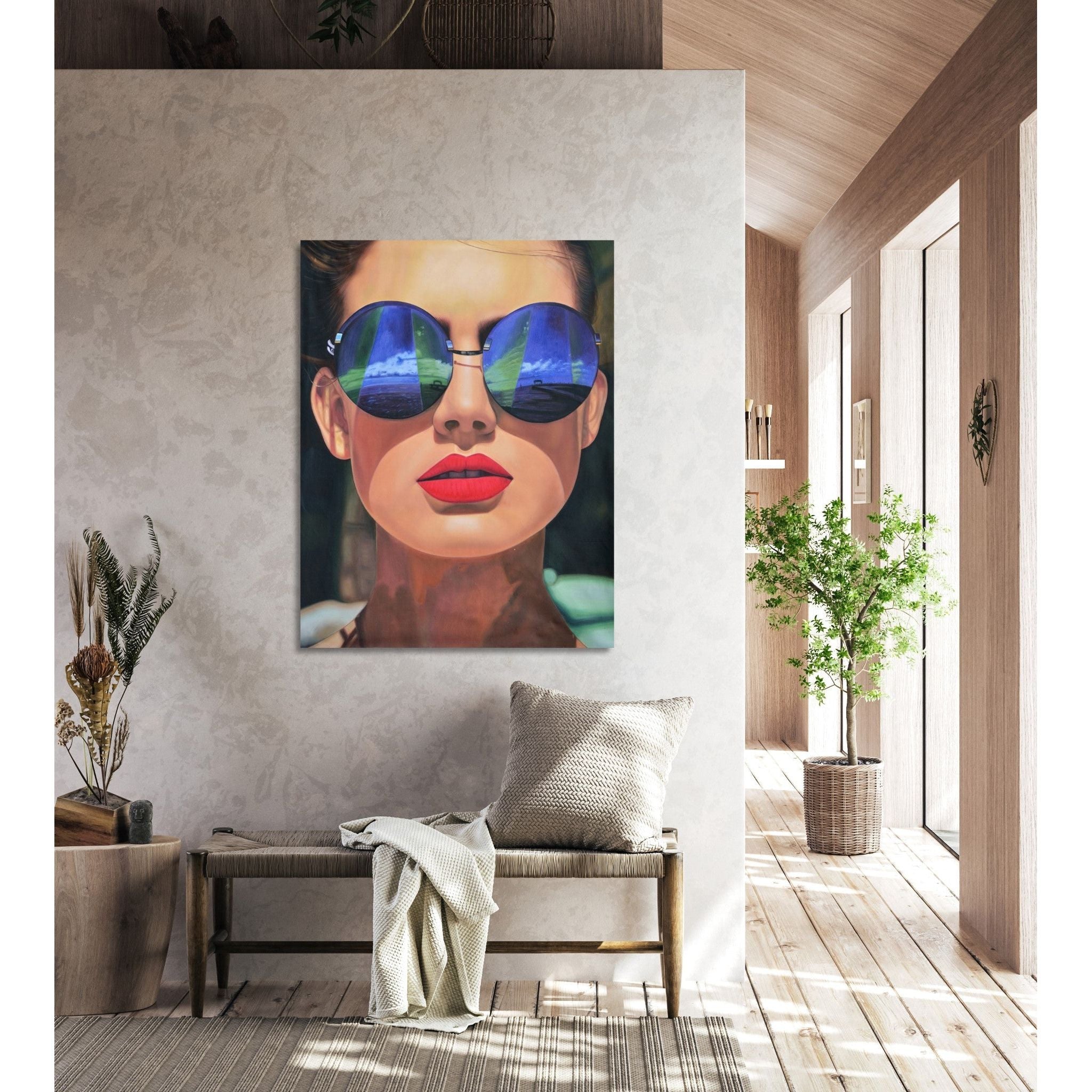 AFD Home  Woman with Sunglasses Gallery Wrap - New Star Living