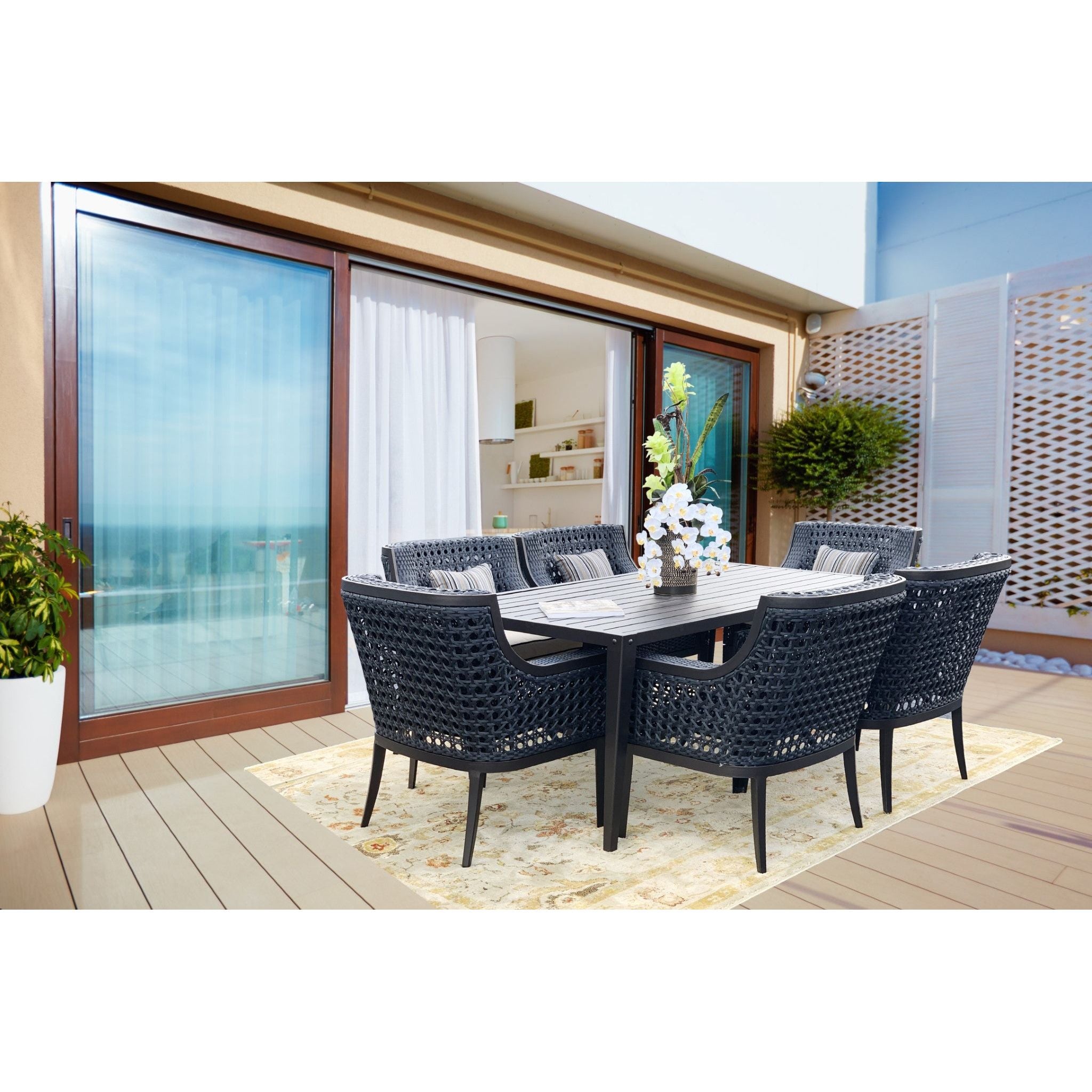 AFD Home  Monterey Outdoor Dining Table Set Of 7 (KIT) - New Star Living
