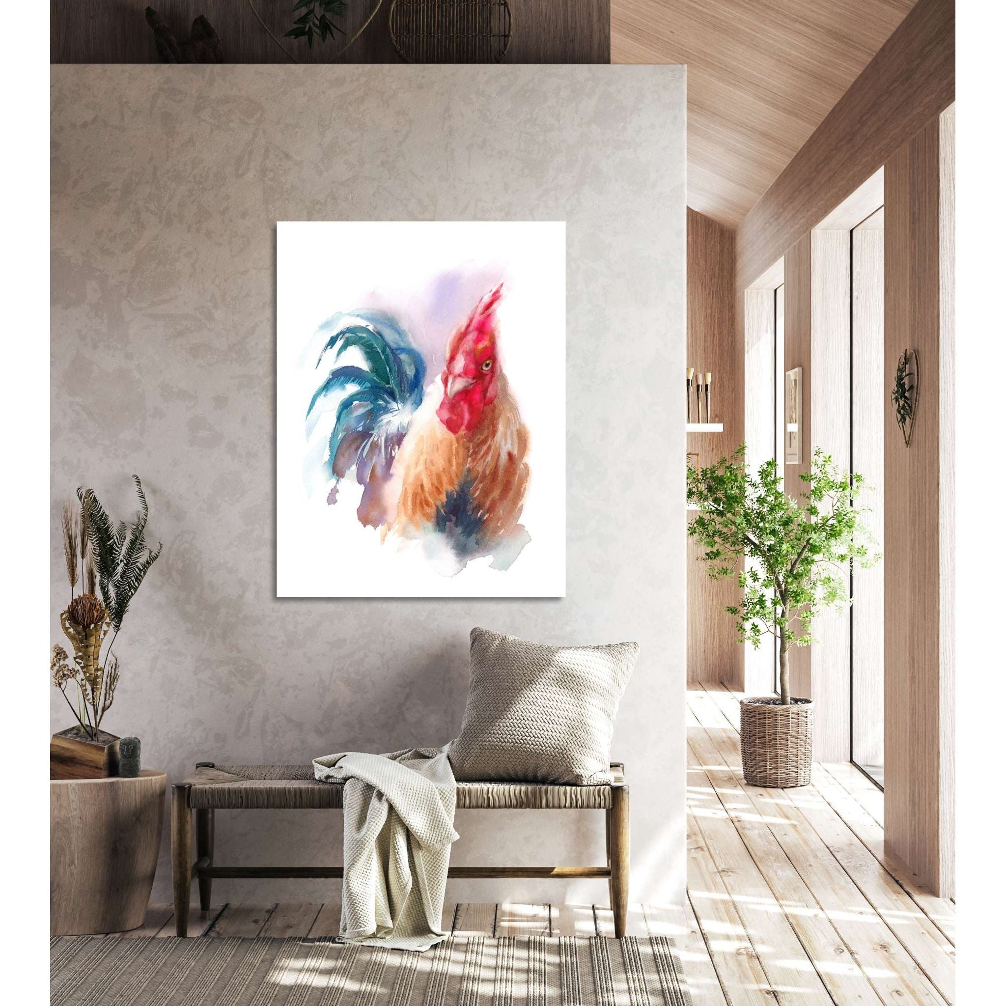 AFD Home  Rooster Watercolor - New Star Living
