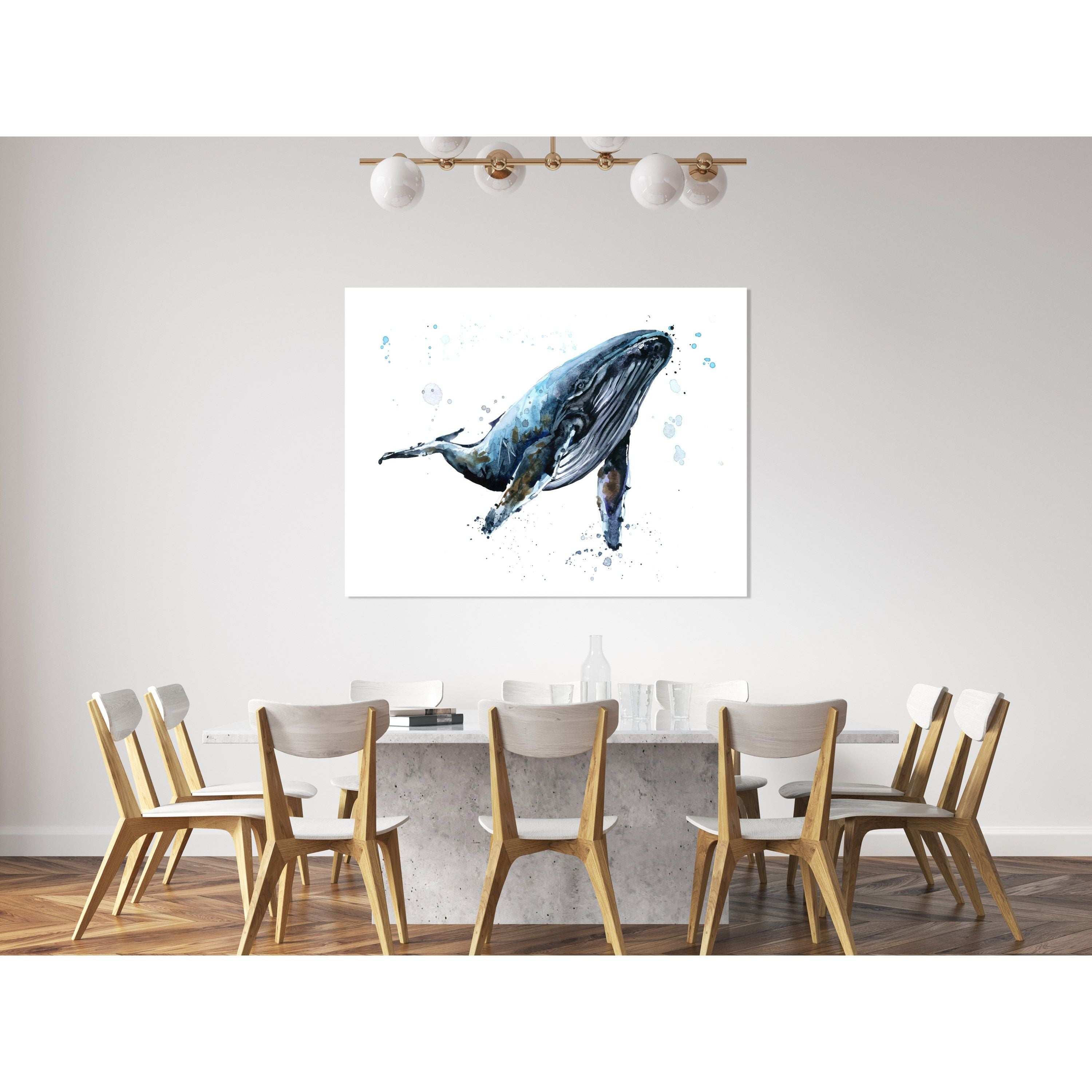 AFD Home  Whale Watercolor - New Star Living