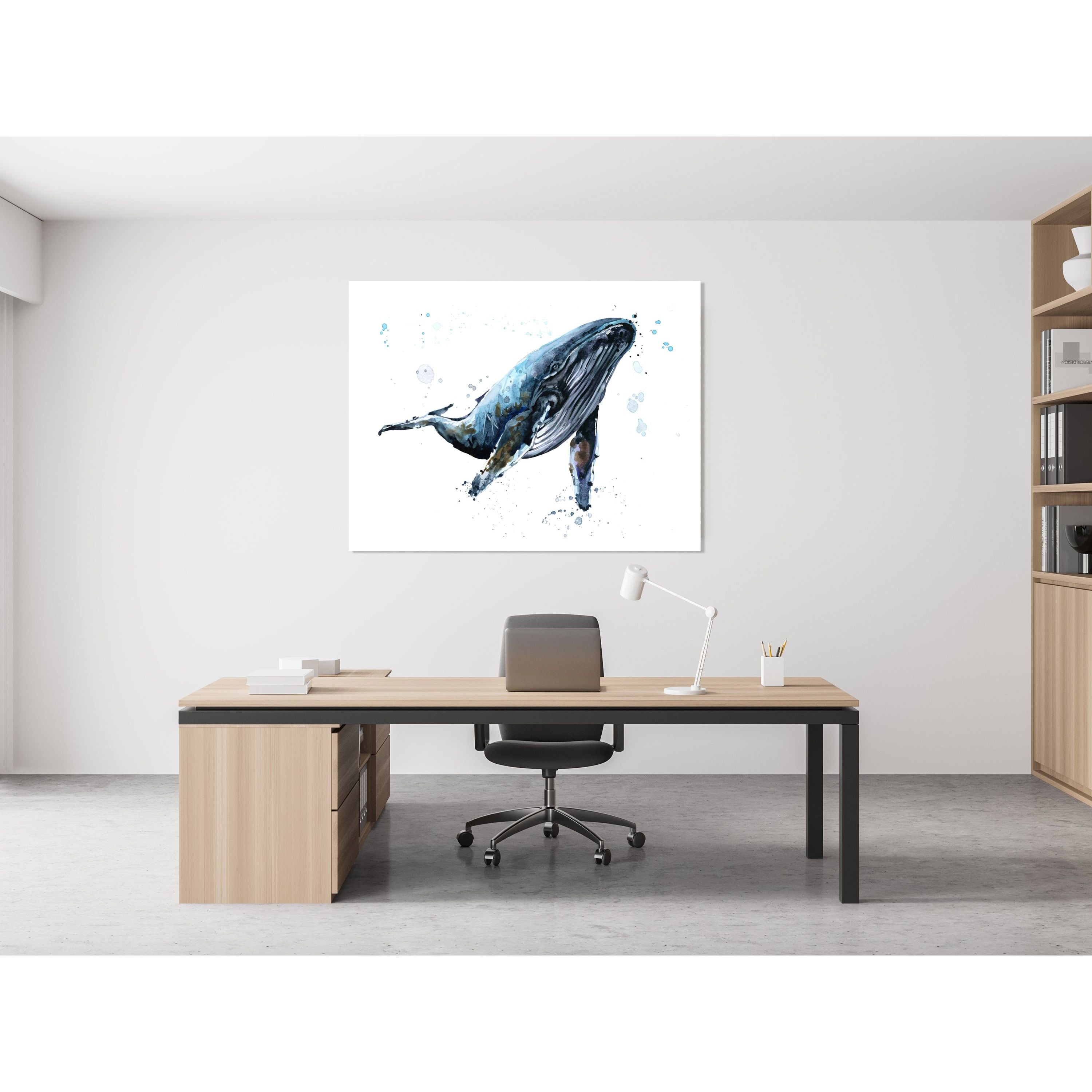 AFD Home  Whale Watercolor - New Star Living