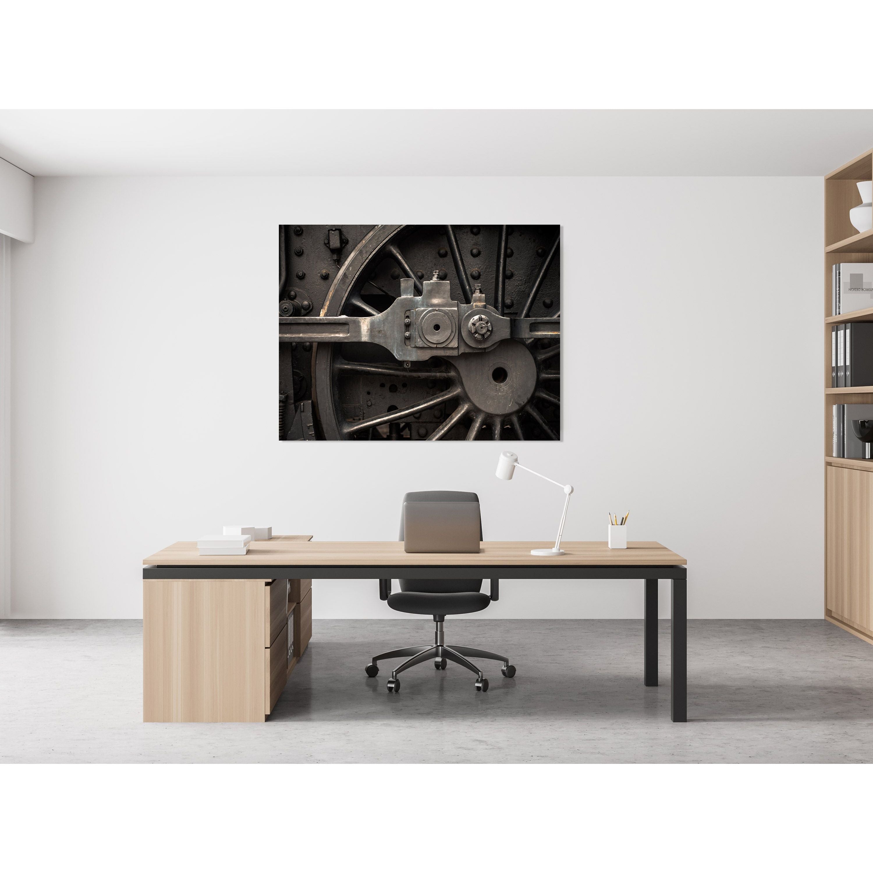 AFD Home  Train Locomotive Wheel Close Up Gallery Wrap - New Star Living