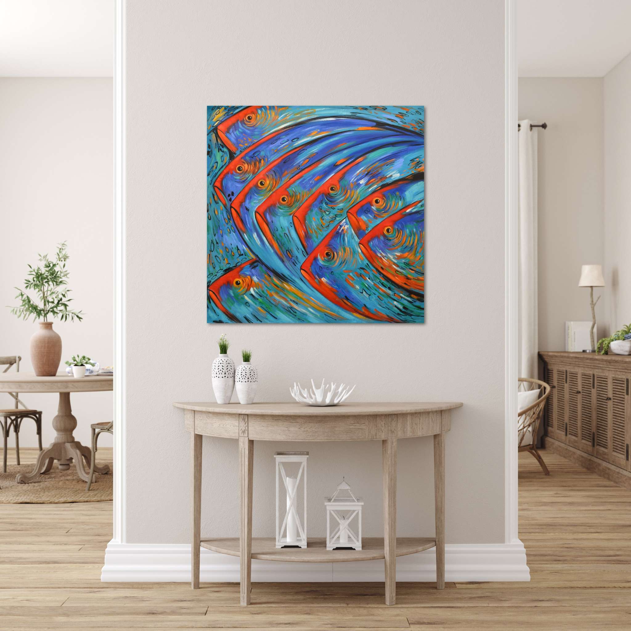 AFD Home  Fish School Gallery Wrap - New Star Living