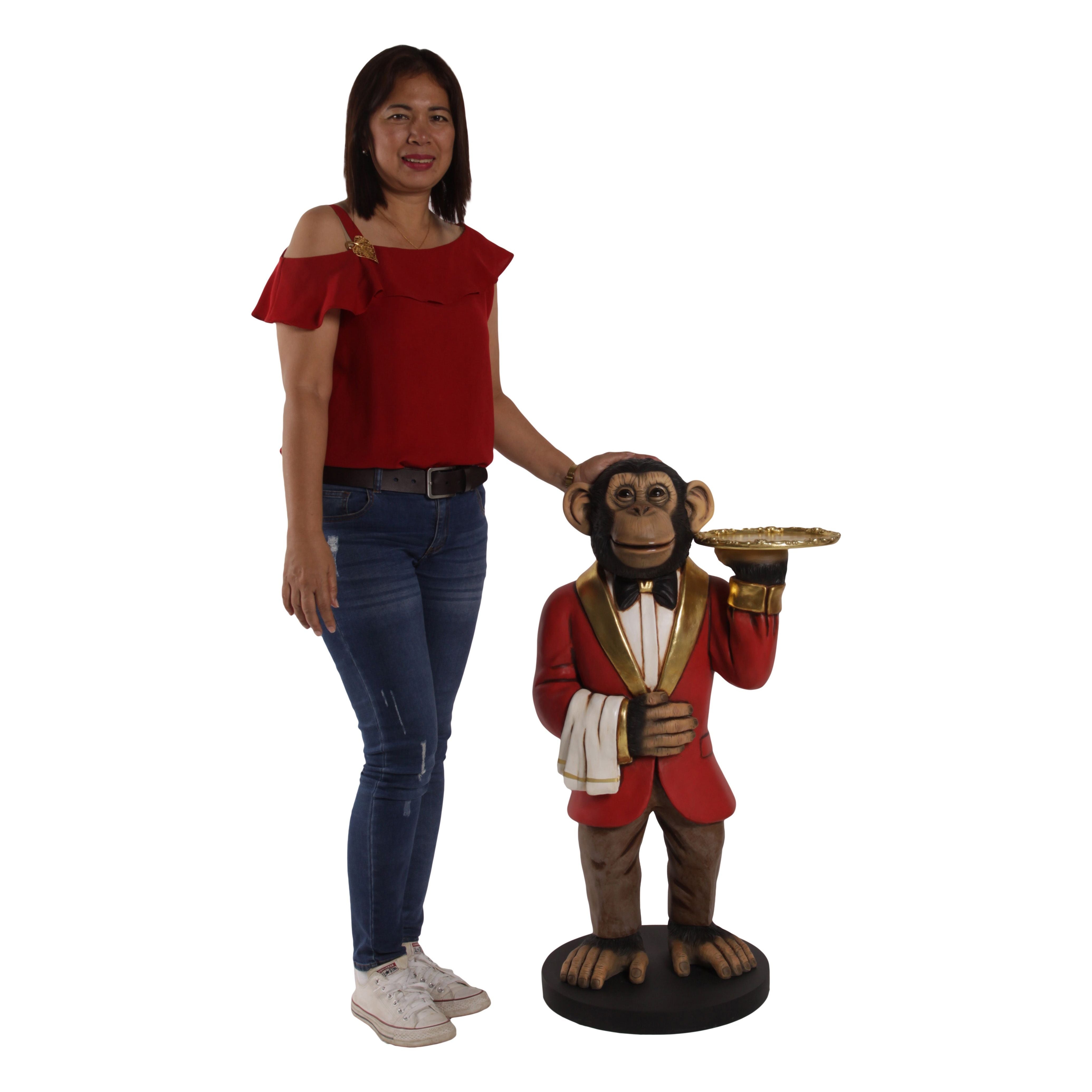 AFD Home  Chadsy the Chimp Waiter 37.5" Tall - New Star Living