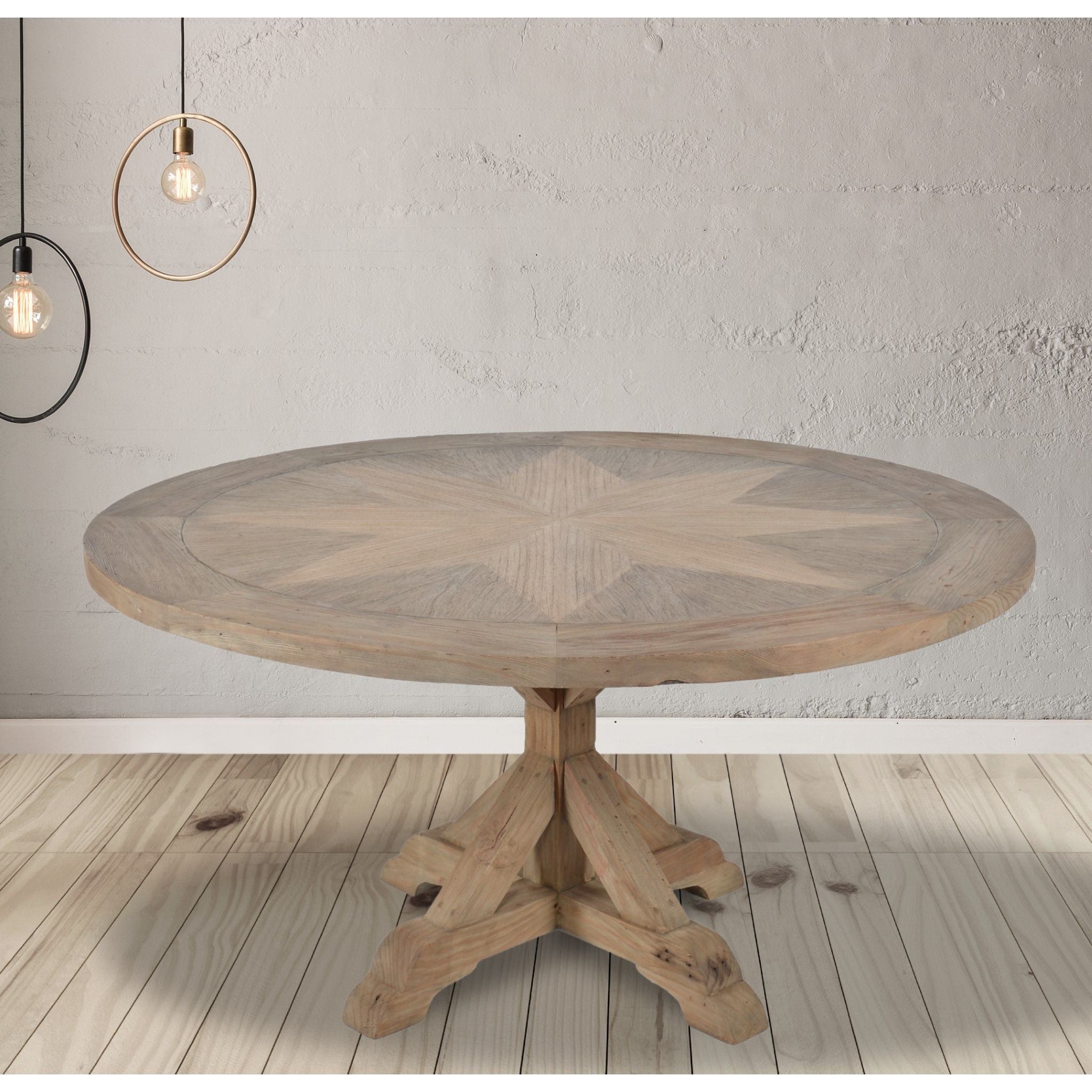AFD Home  Inverness Farmhouse 60'' Round Dining Table - New Star Living