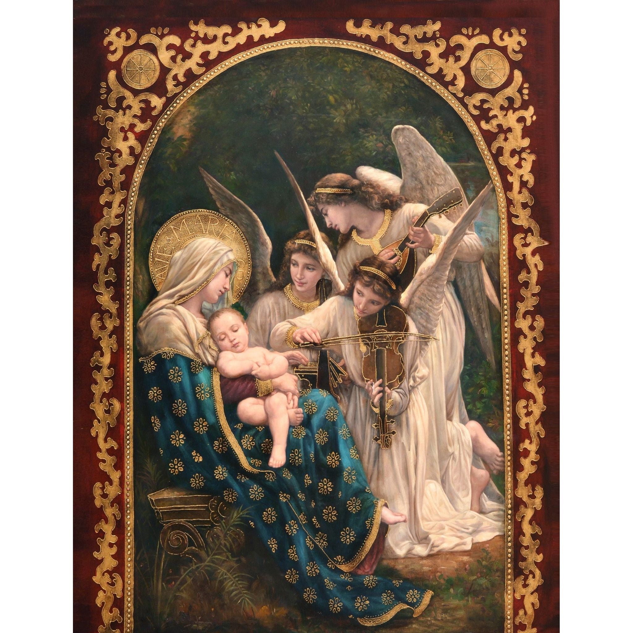 AFD Home  Angels & Virgin Mary Holding Baby Jesus - New Star Living