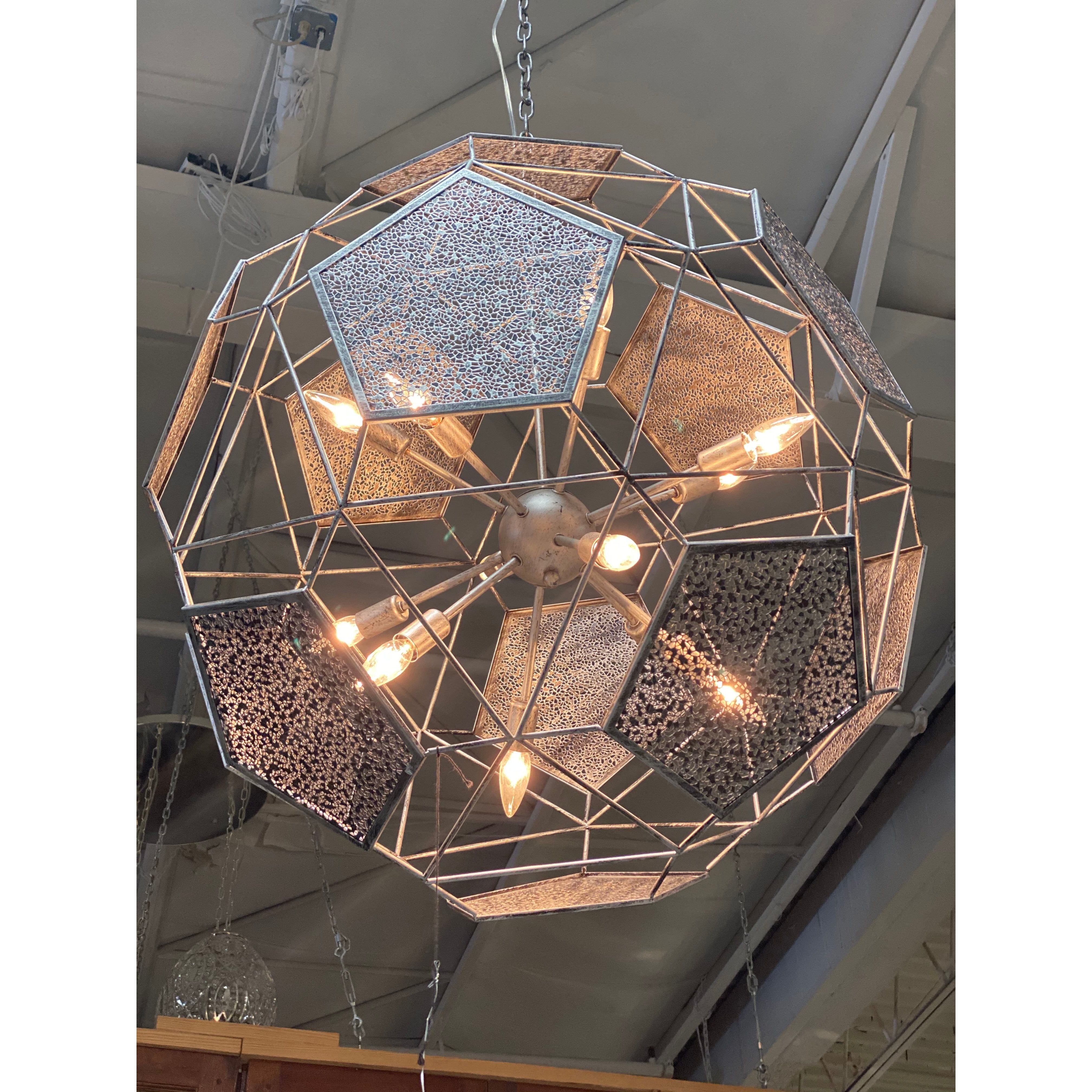 AFD Home  Large Silver Hemisphere 12 Light - New Star Living