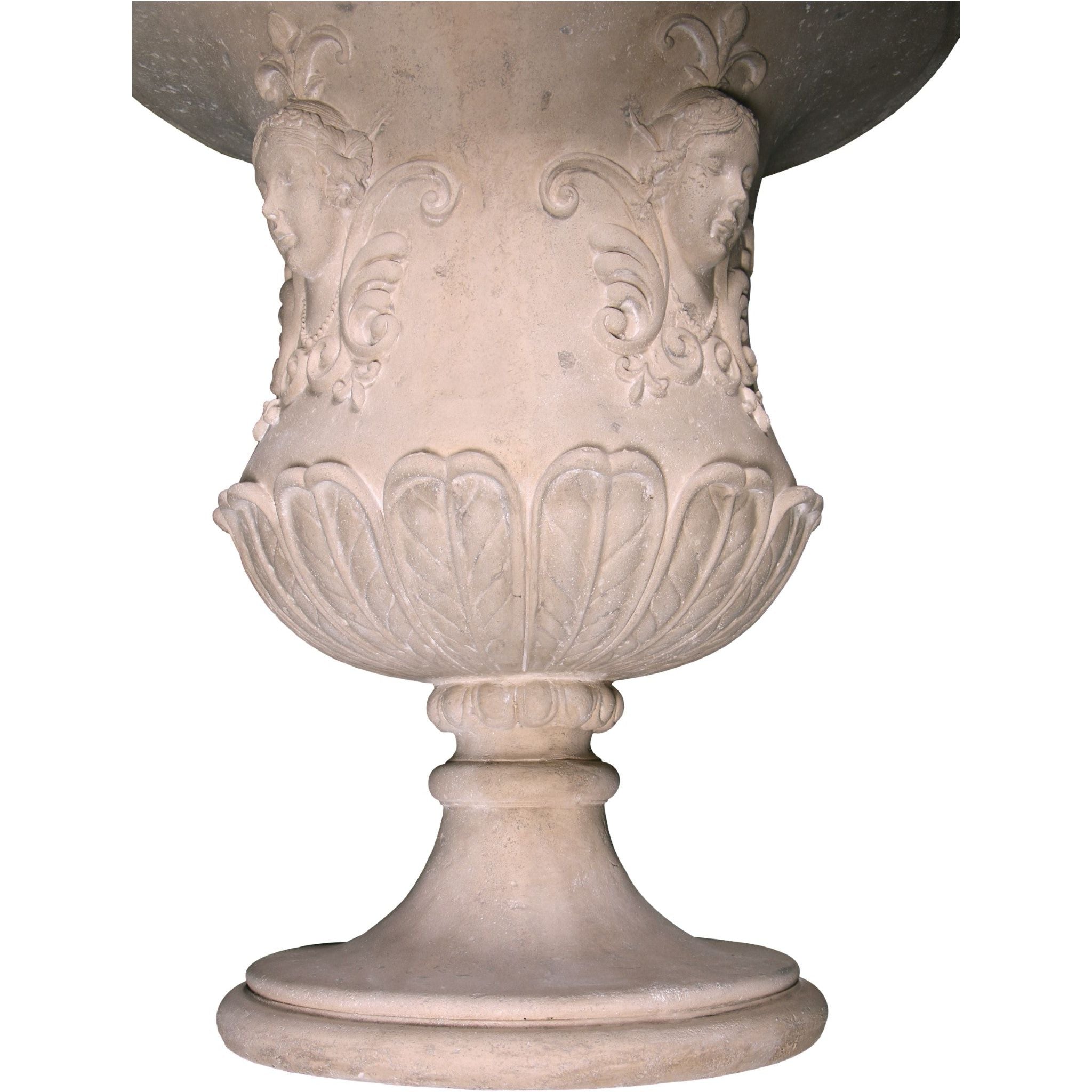 AFD Home  Classic Lady Mask Urn Stone Cast - New Star Living