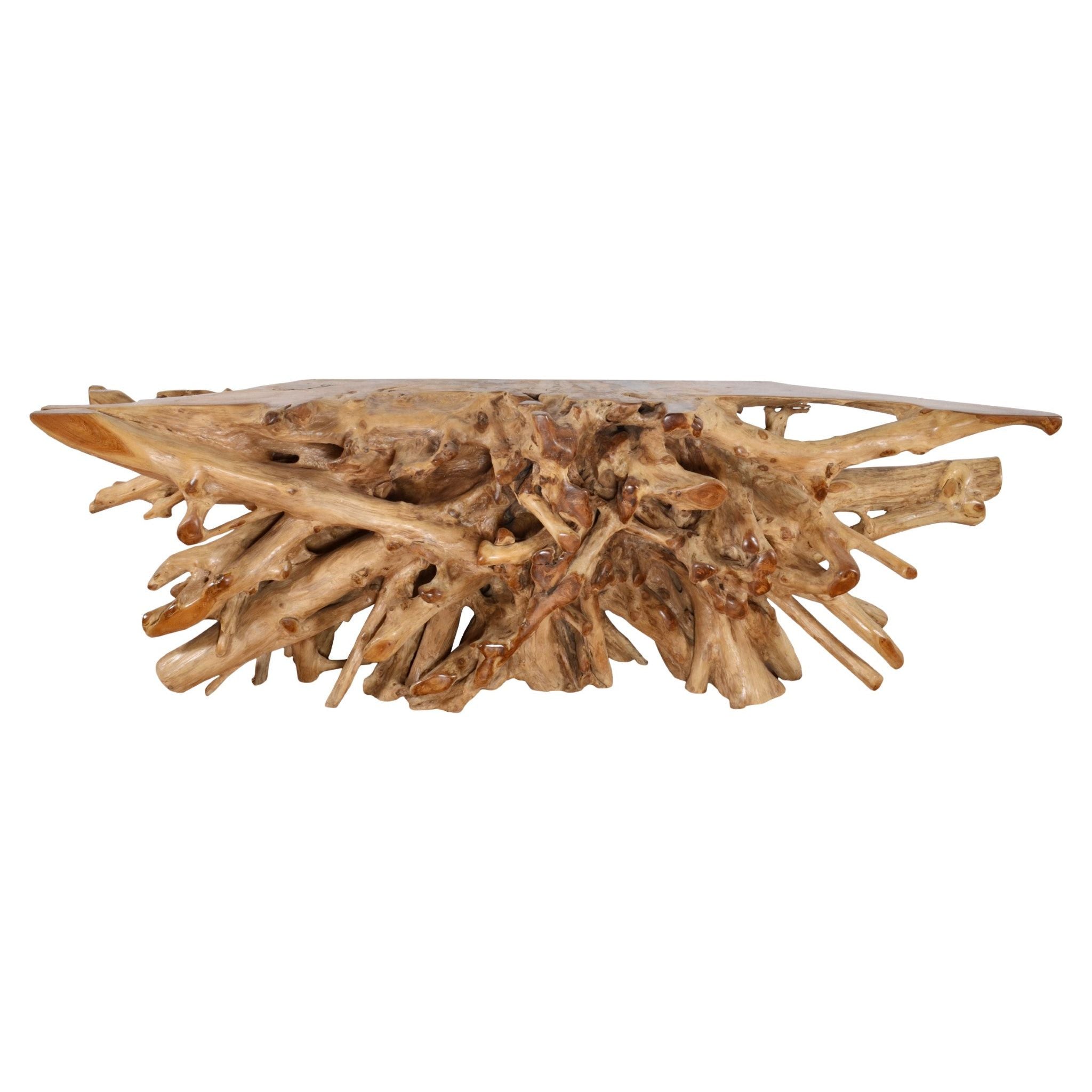 AFD Home  99 Inch Live Edge Teak Root Console - New Star Living
