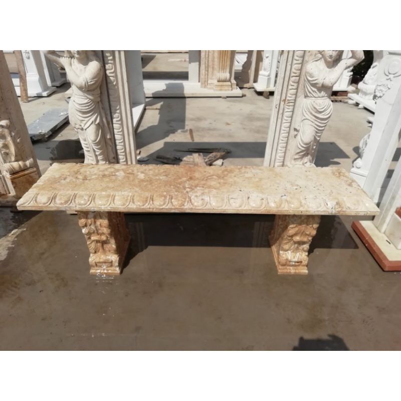 AFD Home  Marble Bench Hole Stone GE19991 - New Star Living