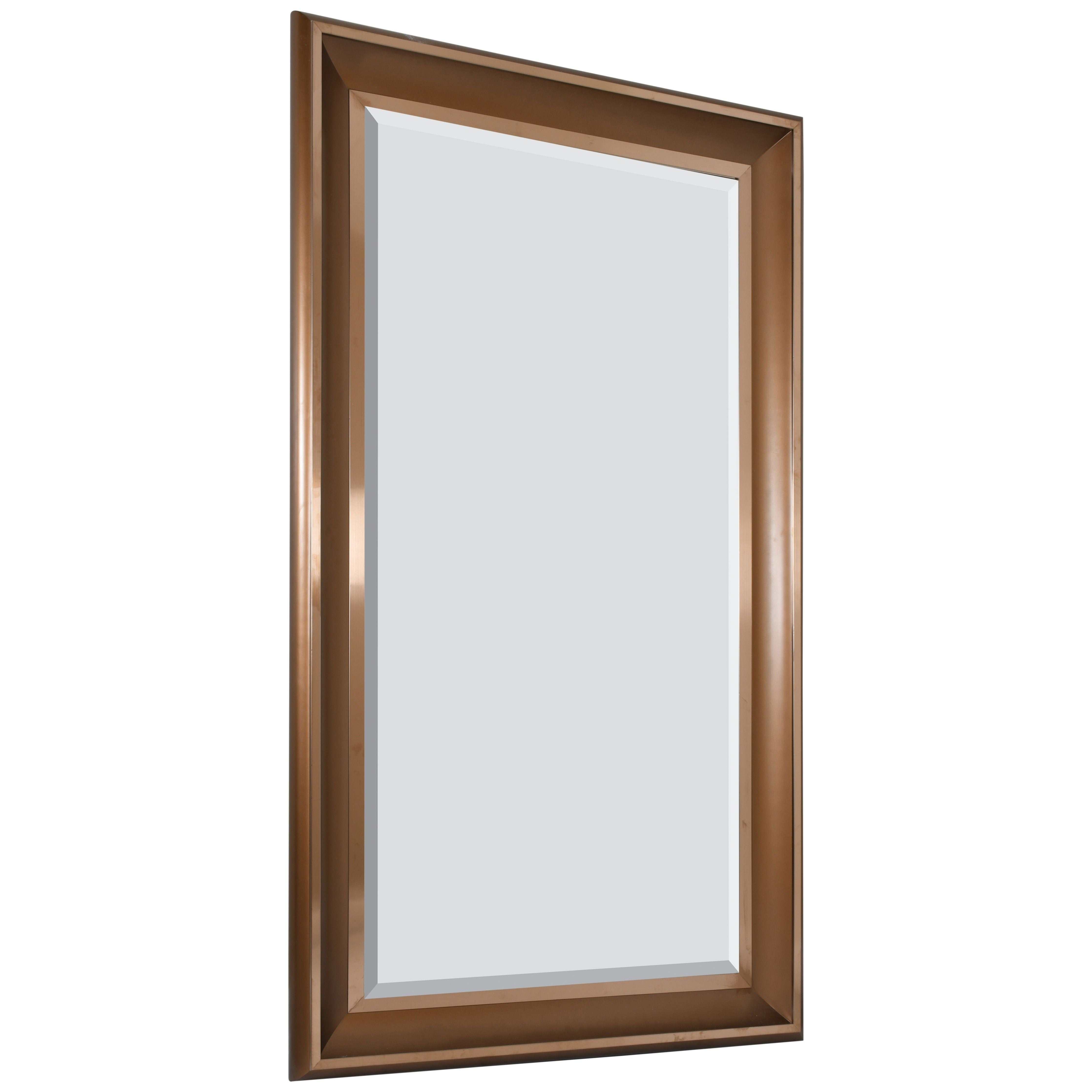 AFD Home  Mirror with Dark Wood and Gold Frame 36x72 Mirror - New Star Living