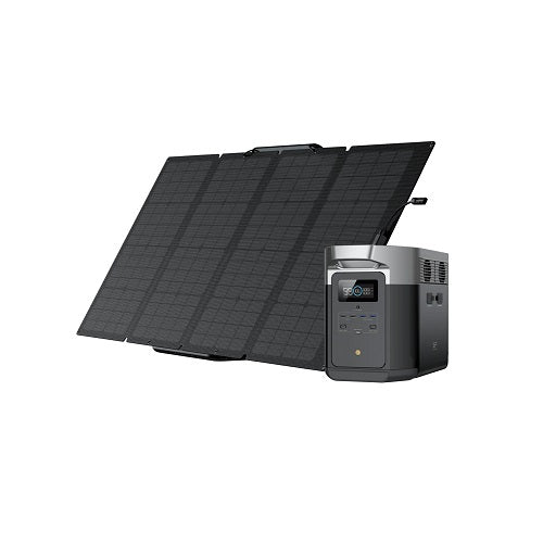 EcoFlow Delta Max 1600 Portable Power Station + 160W Solar Panel - New Star Living
