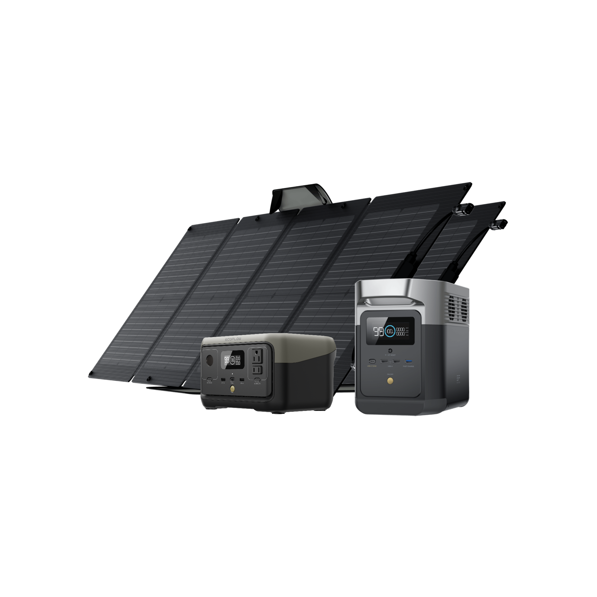 Special Bundle: EcoFlow RIVER 2 + DELTA Mini + 2 x 110W Solar Panel - New Star Living
