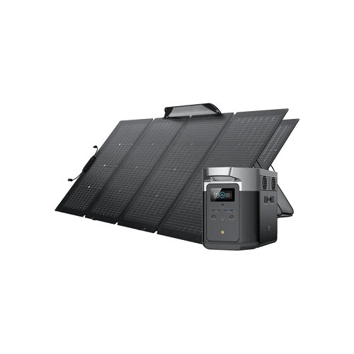 Ecoflow Delta 1300 Portable Battery Generator + 220W Solar Panel - New Star Living