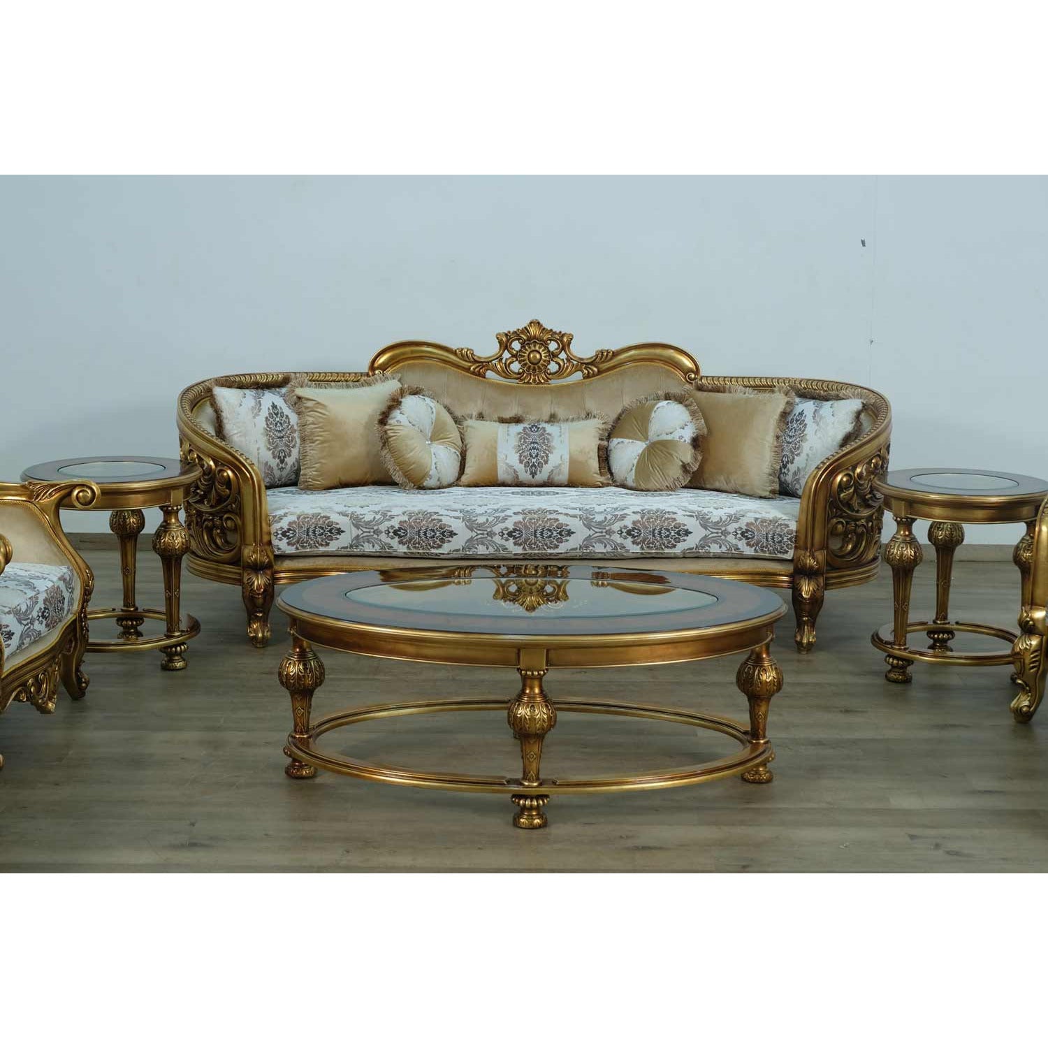 European Furniture - Bellagio End Table in Bronze- 30018-ET - New Star Living