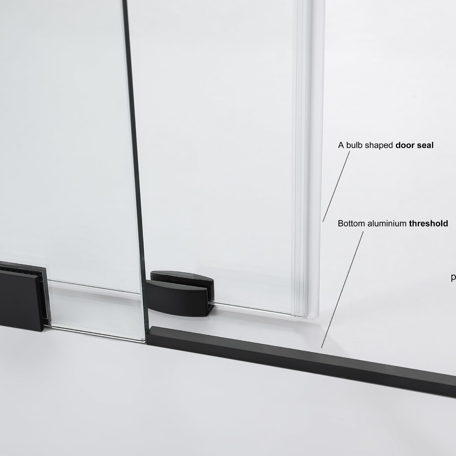 Vinnova Design Villena Rectangle Single Sliding Frameless Shower Enclosure - New Star Living