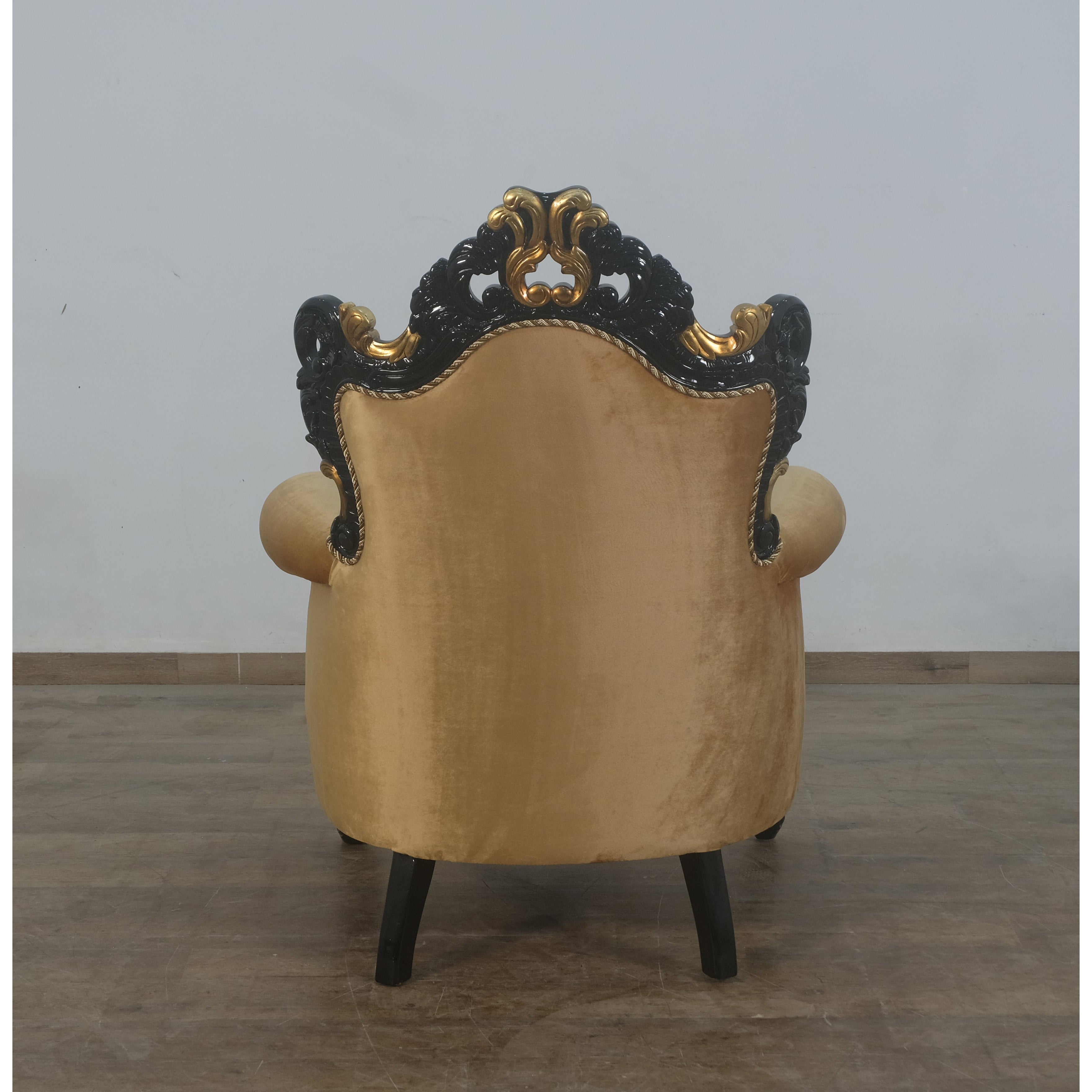European Furniture - Emperador Chair in Black Gold - 42037-C - New Star Living