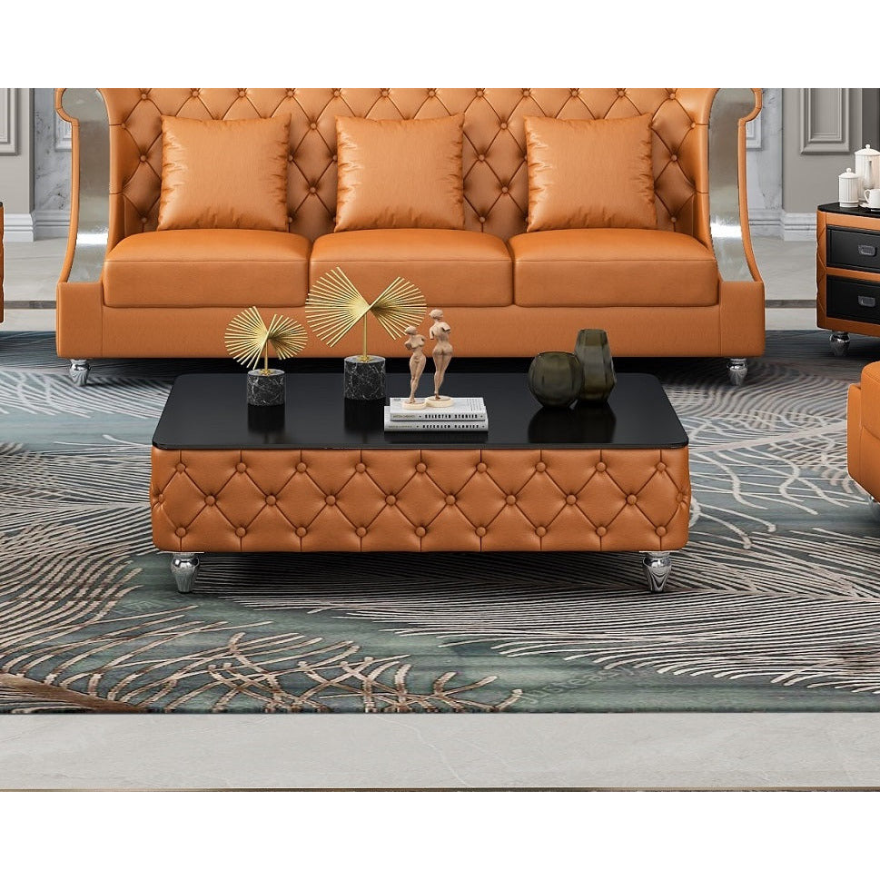 European Furniture - Mayfair Coffee Table Cognac Color - EF-90282-CT - New Star Living