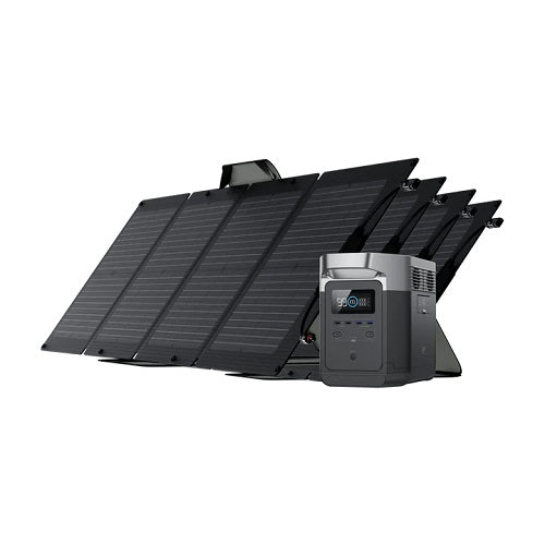 EcoFlow Delta Max 1600 Portable Power Station + 110W Solar Panel - New Star Living