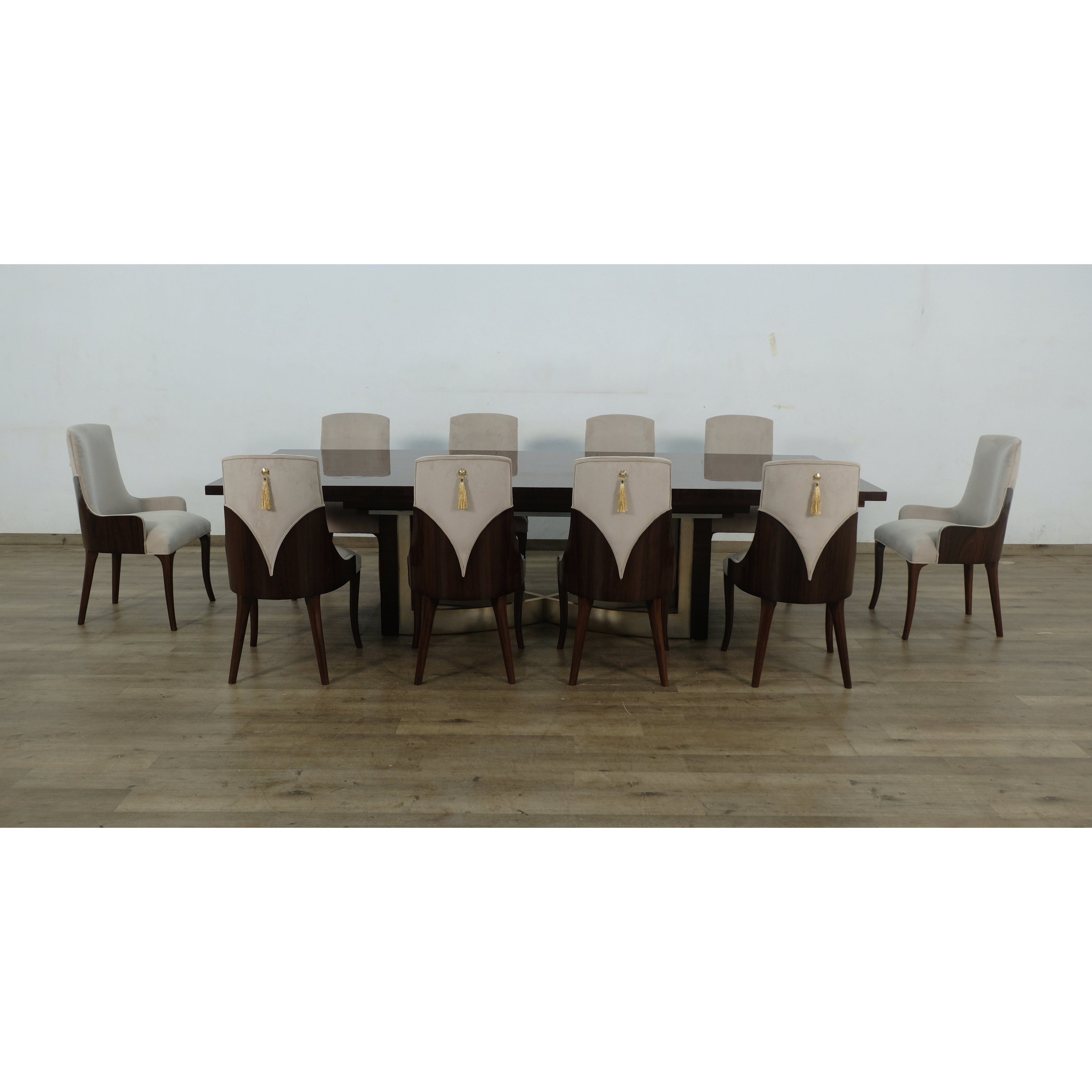 European Furniture - Glamour II 11 Piece Dining Room Set With Rosewood Chair - 56015-56017-11SET - New Star Living