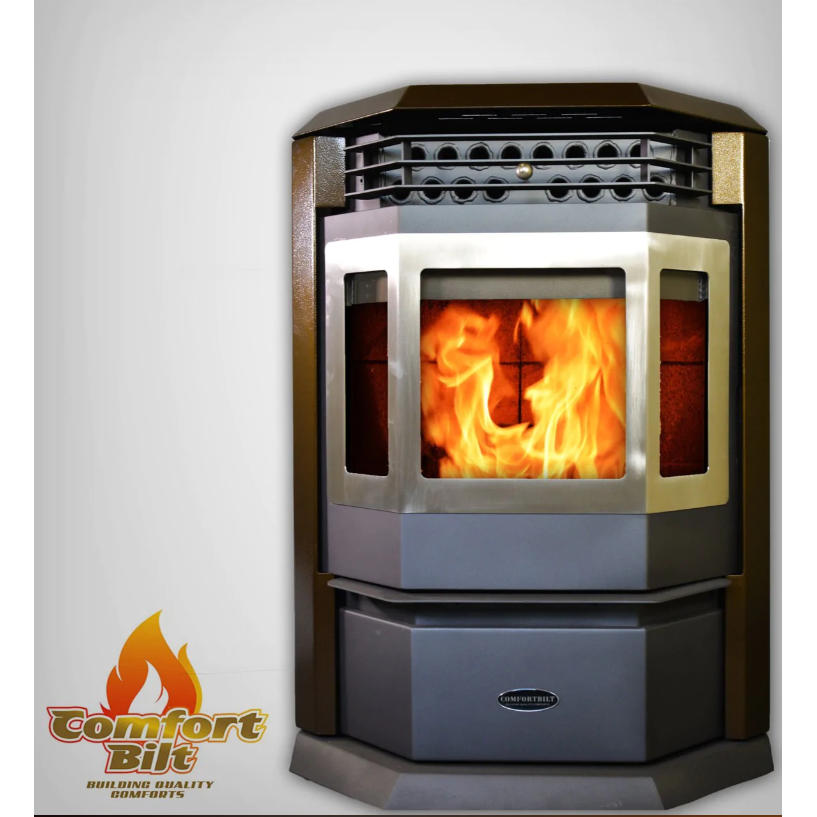 ComfortBilt HP22-SS Pellet Stove Brown Heat Up To 2,800ft² - New Star Living