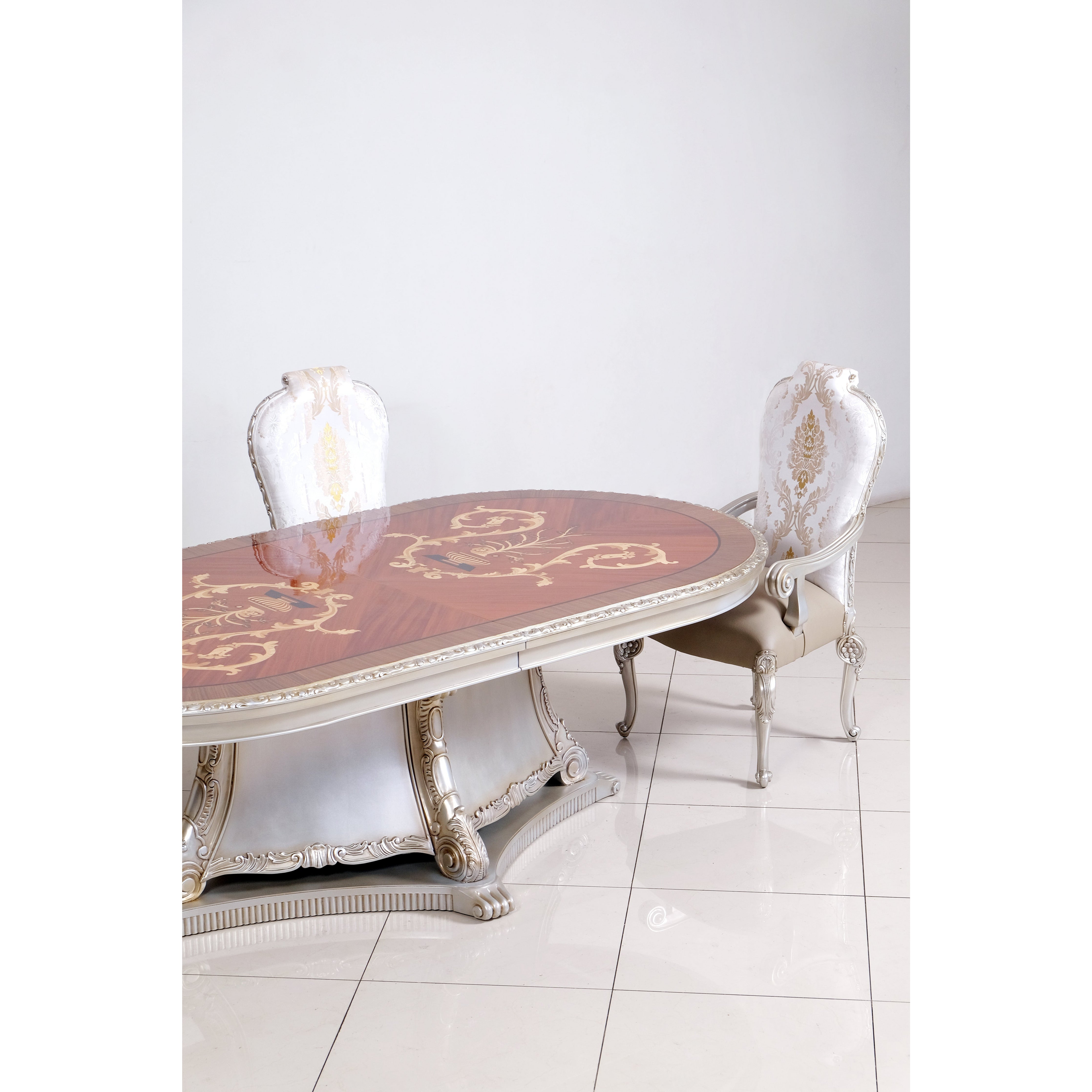 European Furniture - Bellagio Luxury Arm Chair Set of 2 - 40050-AC - New Star Living